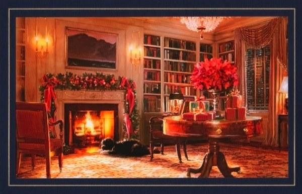 Familjen Obama (2010) Julpyntat och fint hemma hos världens mäktigaste man