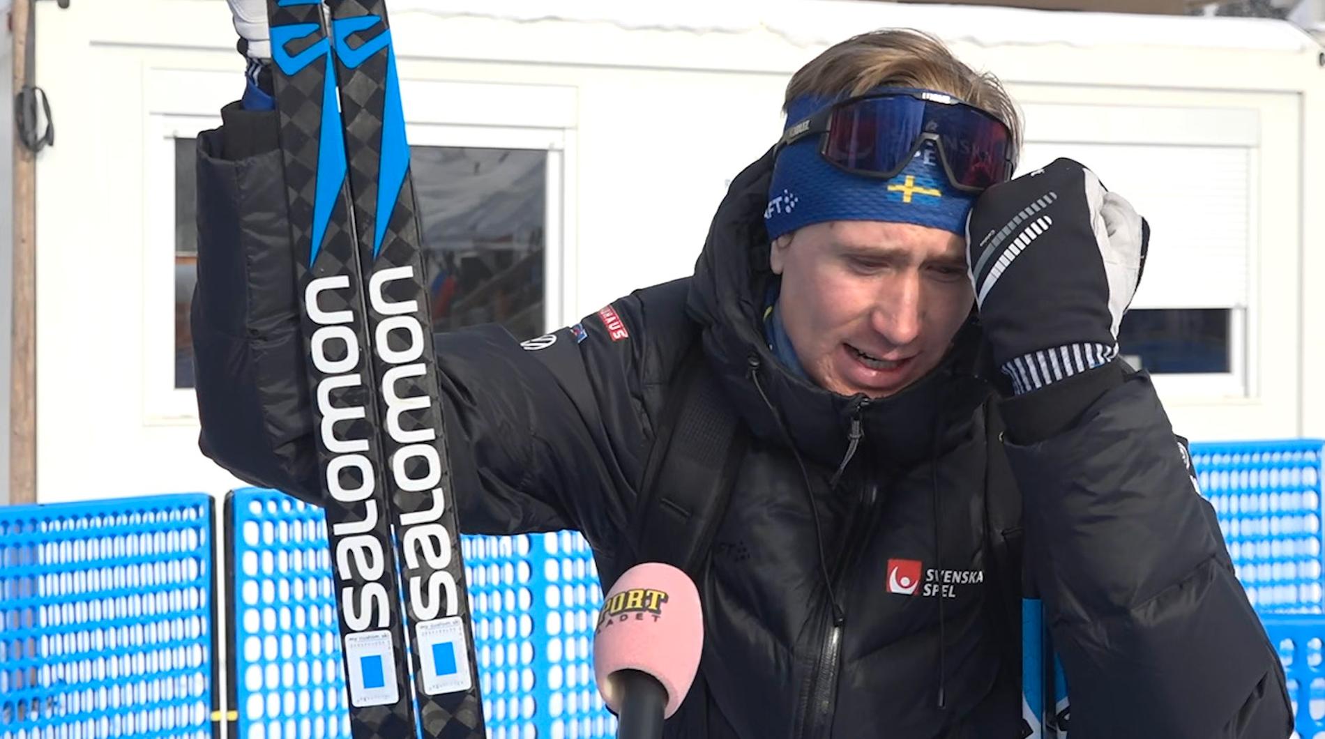 Jonas Eriksson knäckt efter loppet i Davos