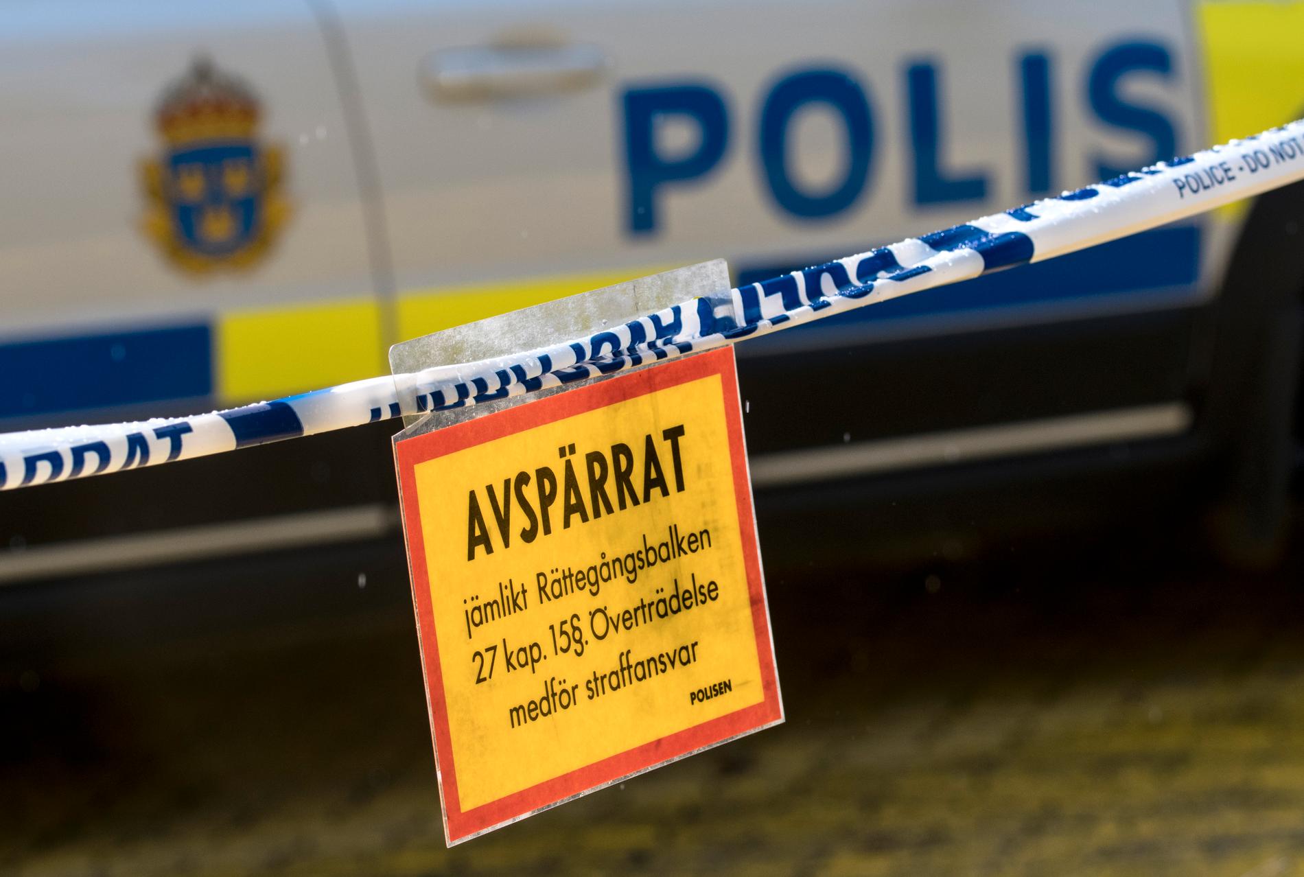 Polisen söker efter flera misstänkta i Kristianstad. Arkivbild.