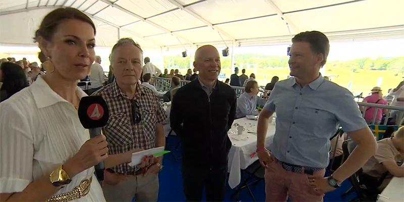 Kuskprofilerna Torbjörn Jansson, Örjan Kihlström och Erik Adielsson njöt i de stora folkmassorna på Gärdet under Nationaldagen. 