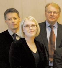 Ungdomsminister Lena Hallengren med ministerkollegorna Orback och Karlsson.