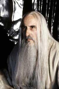 Christopher Lee som Saruman.