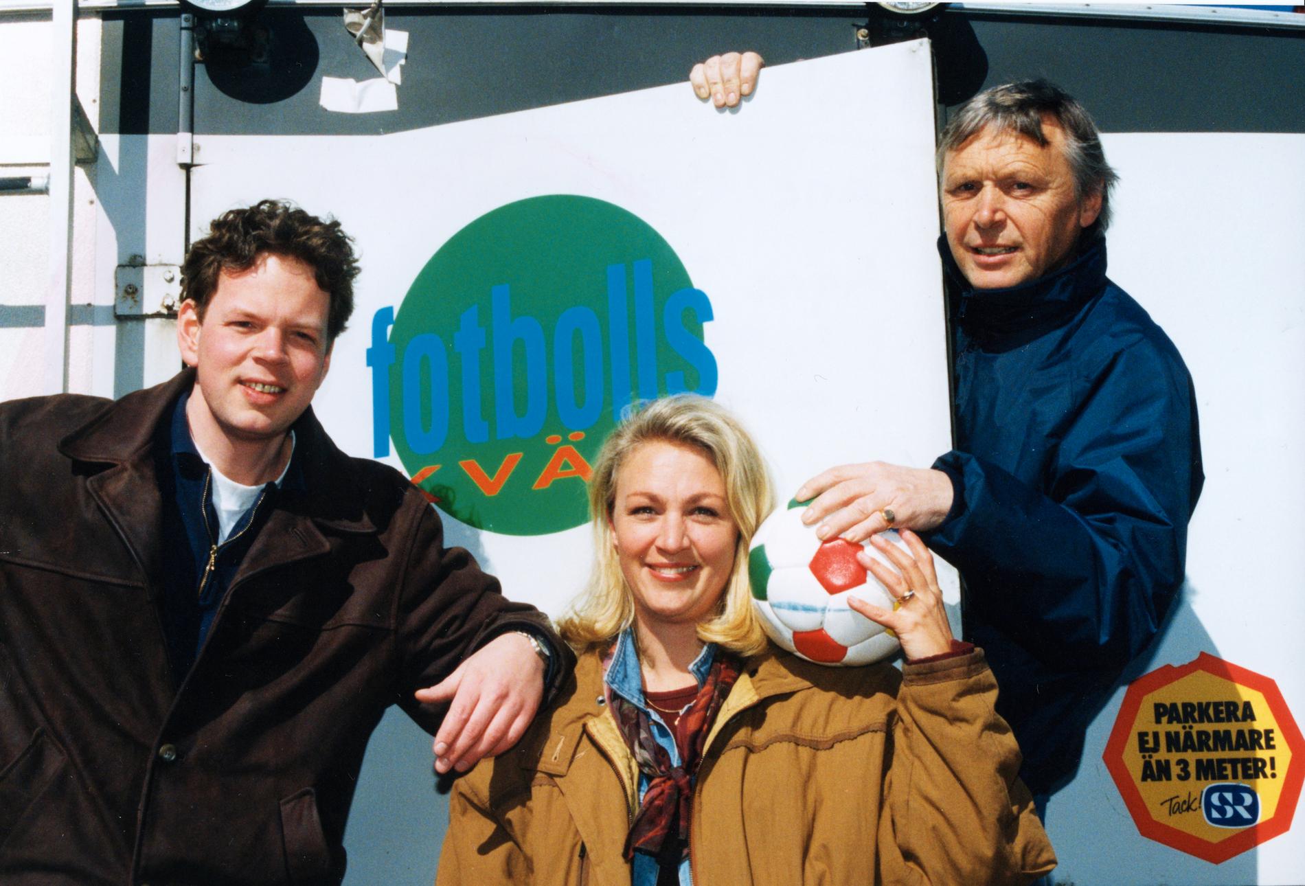 Mats Nyström, Jane Björck och Agne Jälevik anno 1995.