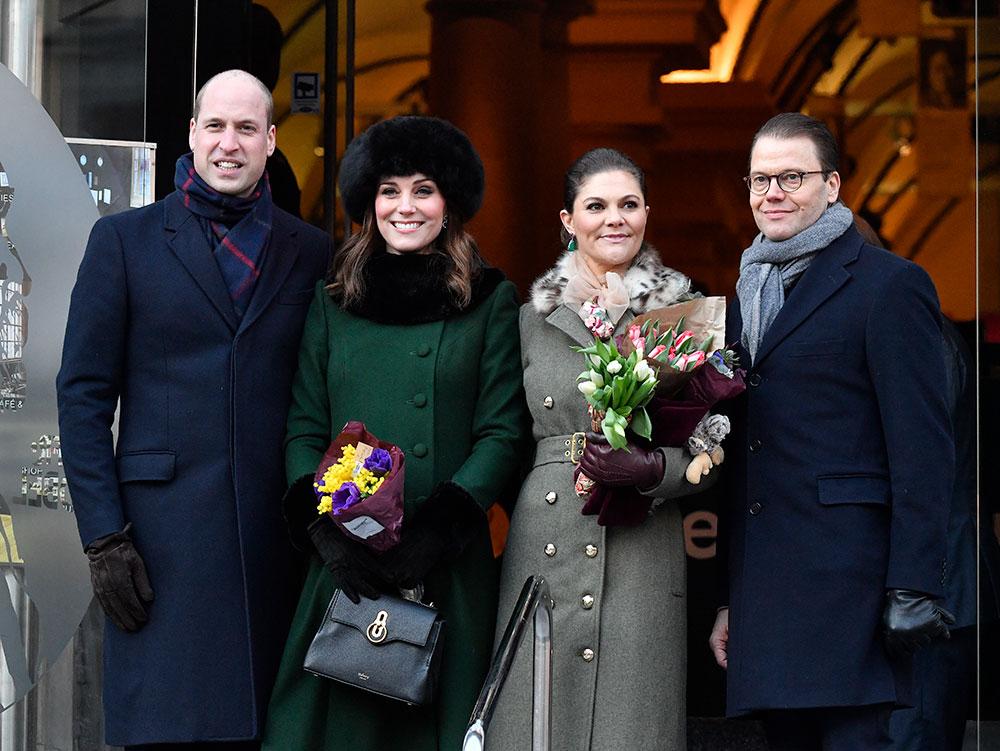 I januari 2018 var prins paret William och Kate i Stockholm på besök. Då var kronprinsessan Victoria och prins Daniel värdpar. 