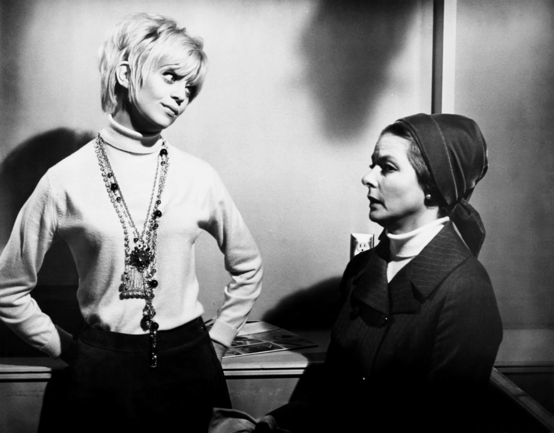 Goldie Hawn fick en Oscar för ”Kaktusblomman” 1969. Här med motspelaren Ingrid Bergman.