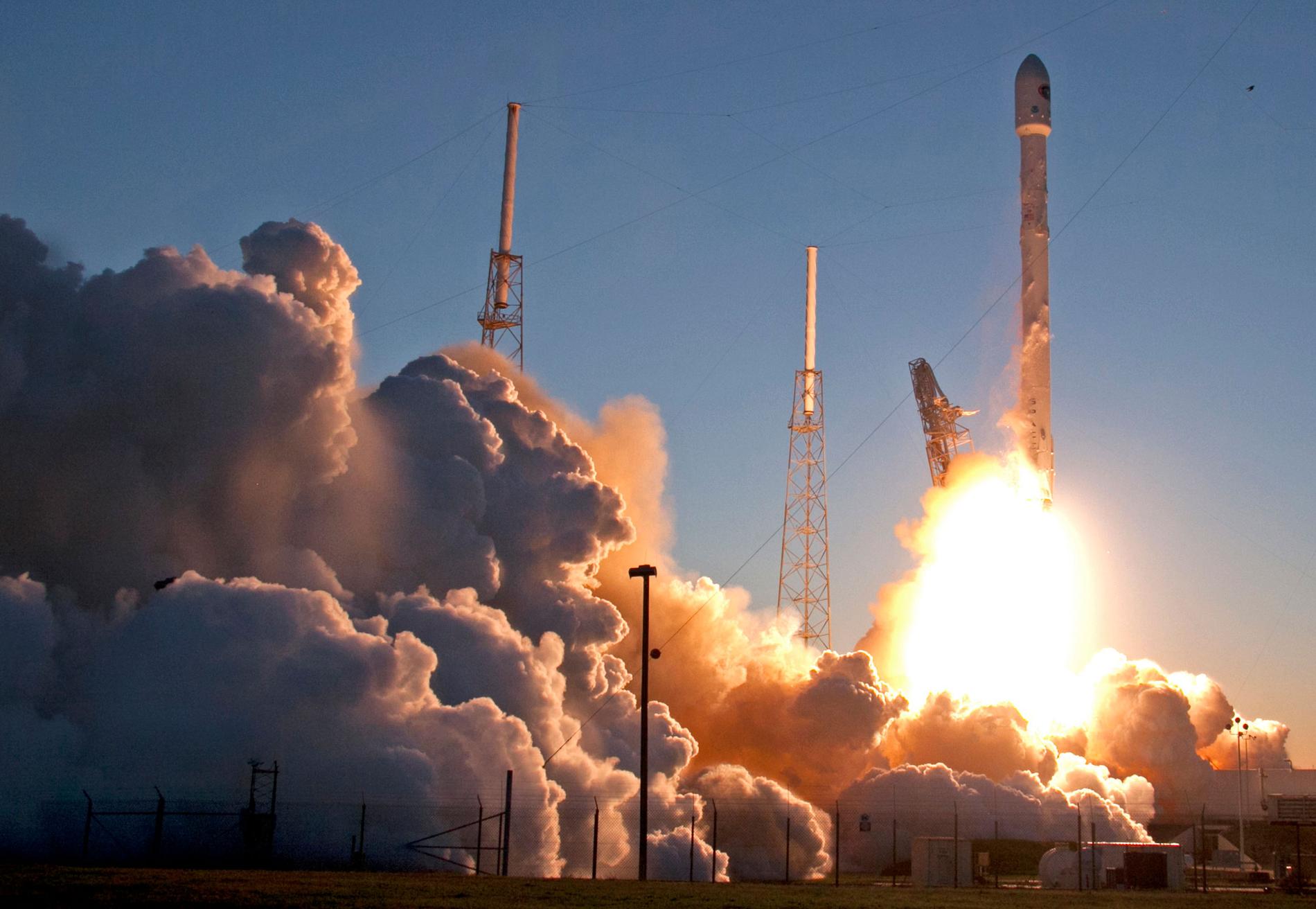 Raketen sköts upp från Cape Canaveral i Florida den 11 februari 2015.