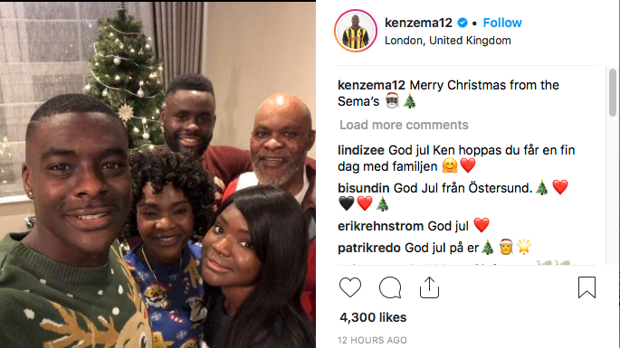 Familjen Sema var samlade i London över jul