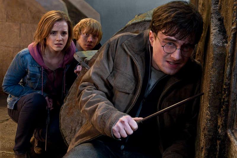 Emma Watson, Rupert Grint och Daniel Radcliffe i ”Harry potter och dödsrelikerna: Del 2”.