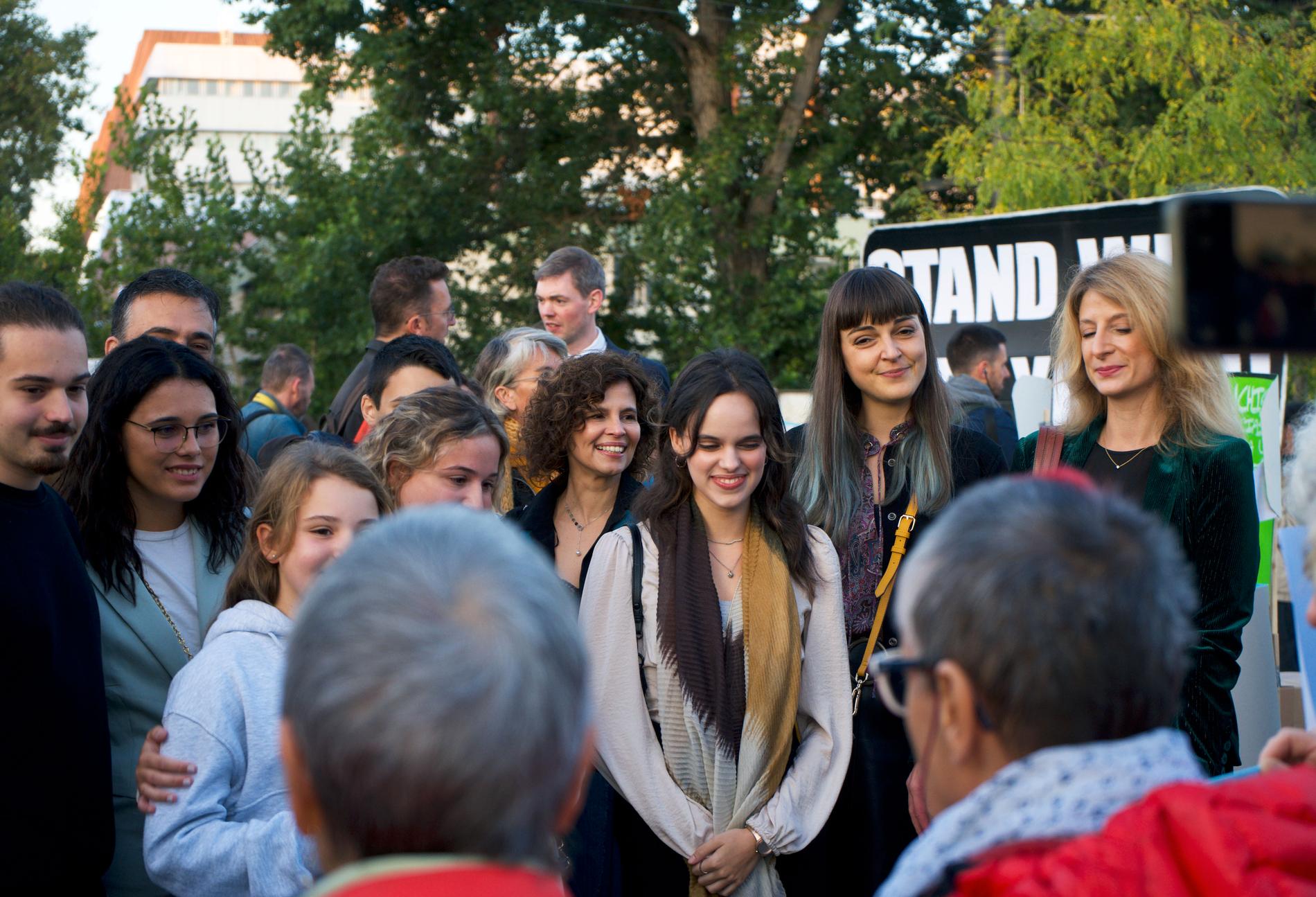 Käranden i Duartes-Agosthino blir välkomnande av äldre klimataktivister från KlimaSeniorinnen