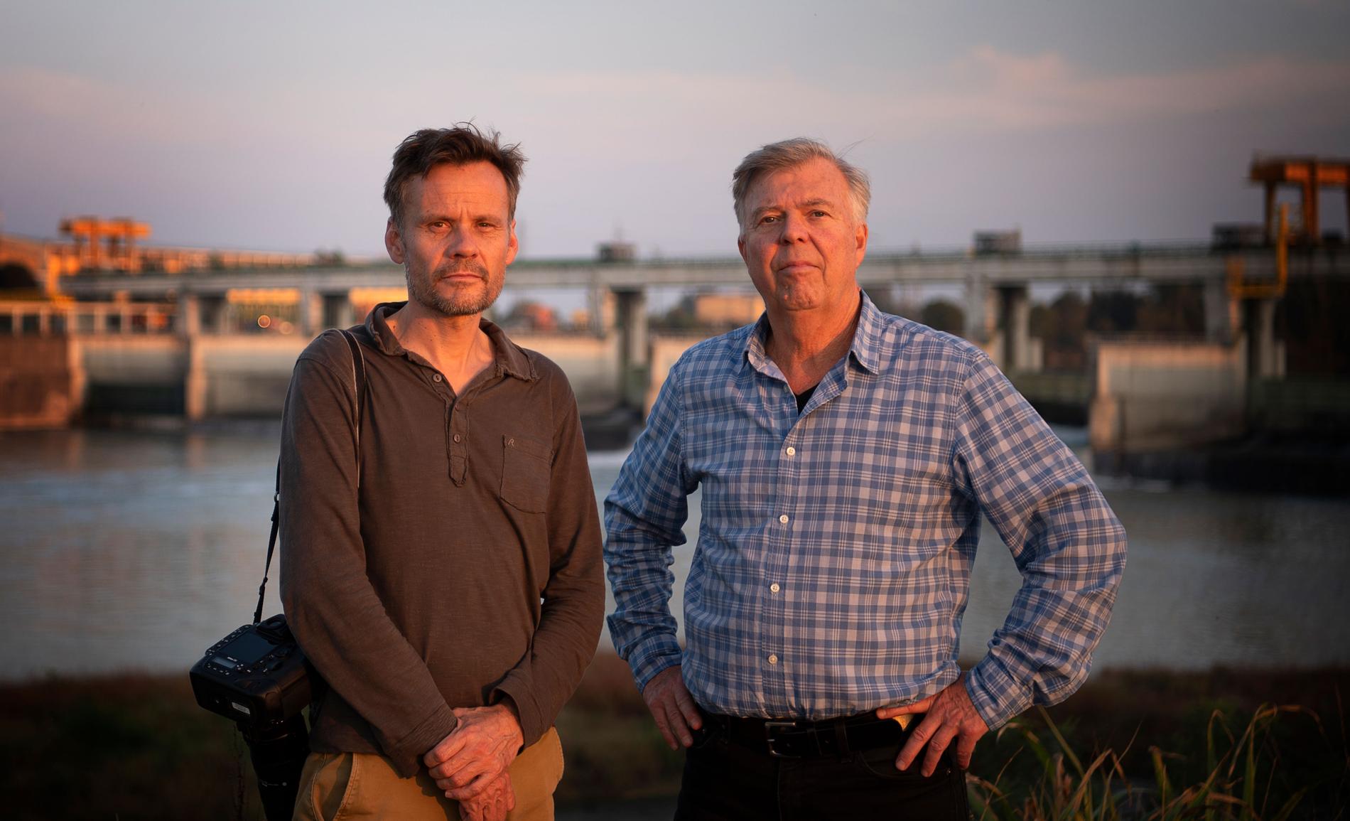 Aftonbladets Jerker Ivarsson och Wolfgang Hansson i Italien. 