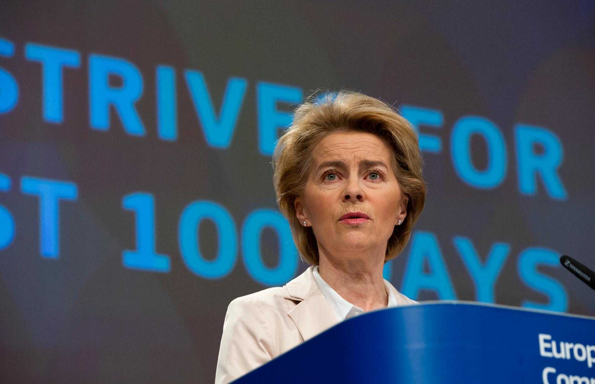EU-ordförande Ursula von der Leyen.