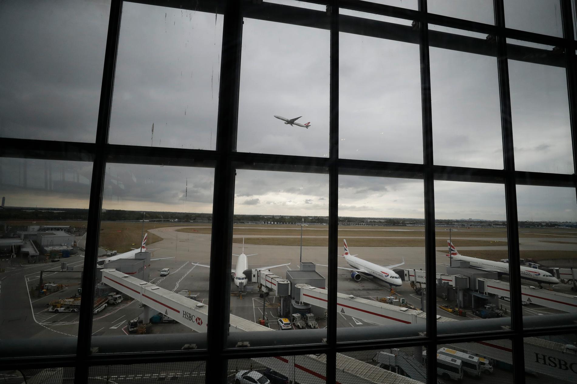 Drönaraktioner för att stoppa flygtrafiken på Heathrow misslyckades. Arkivbild.