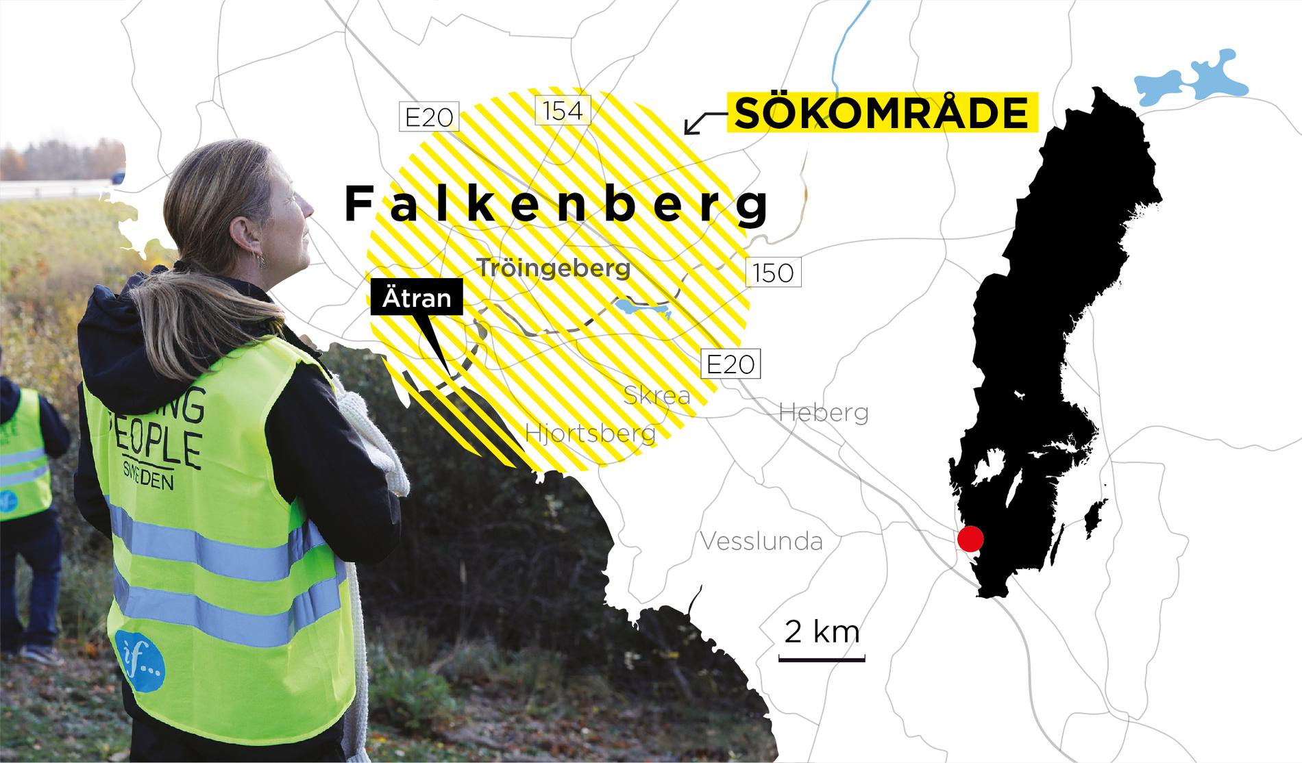 En död person har hittats i Falkenberg och polisen tror att det är den tolvårige pojke som varit försvunnen i tre dygn.