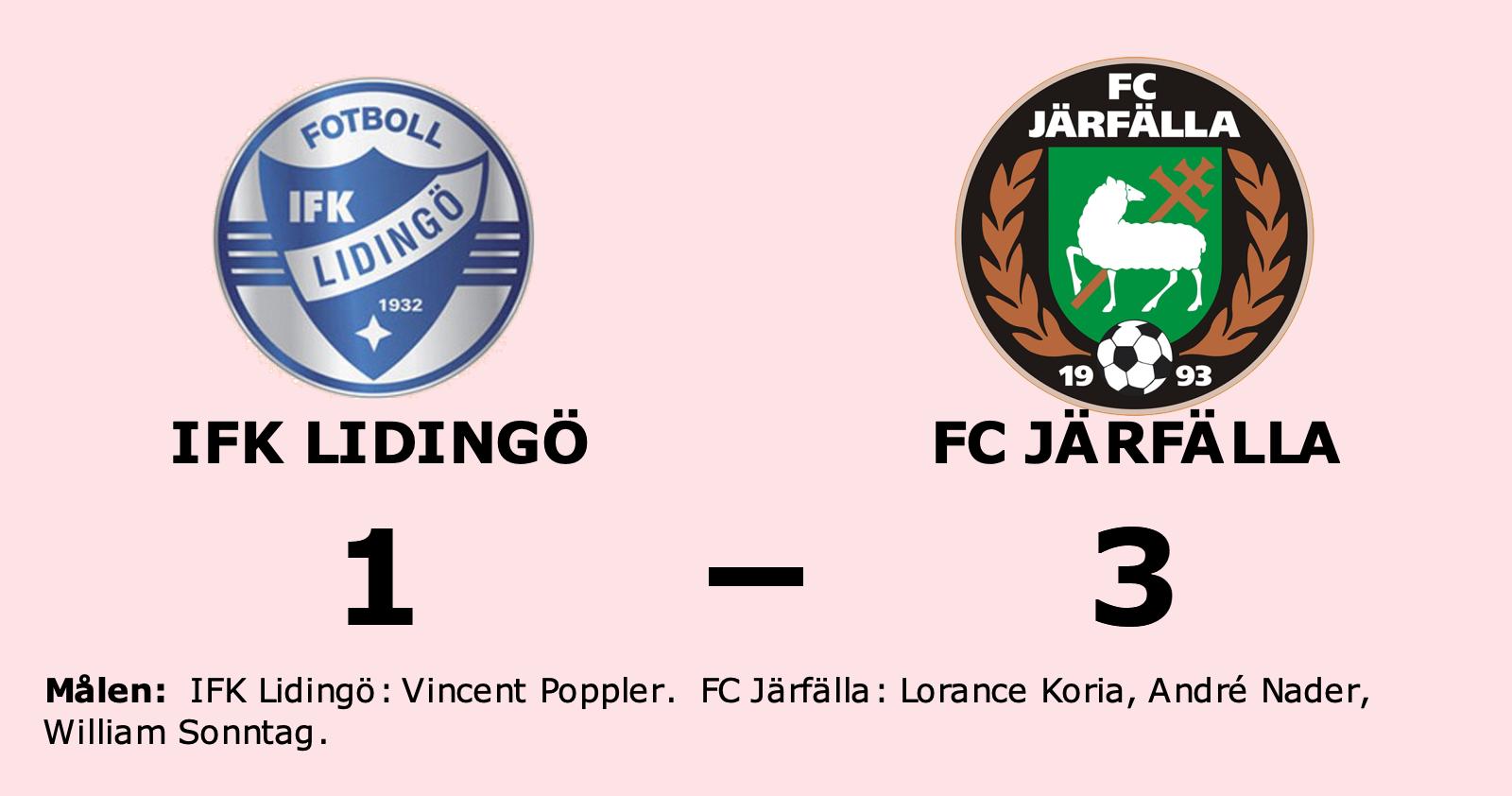Efterlängtad seger för FC Järfälla – bröt förlustsviten mot IFK Lidingö