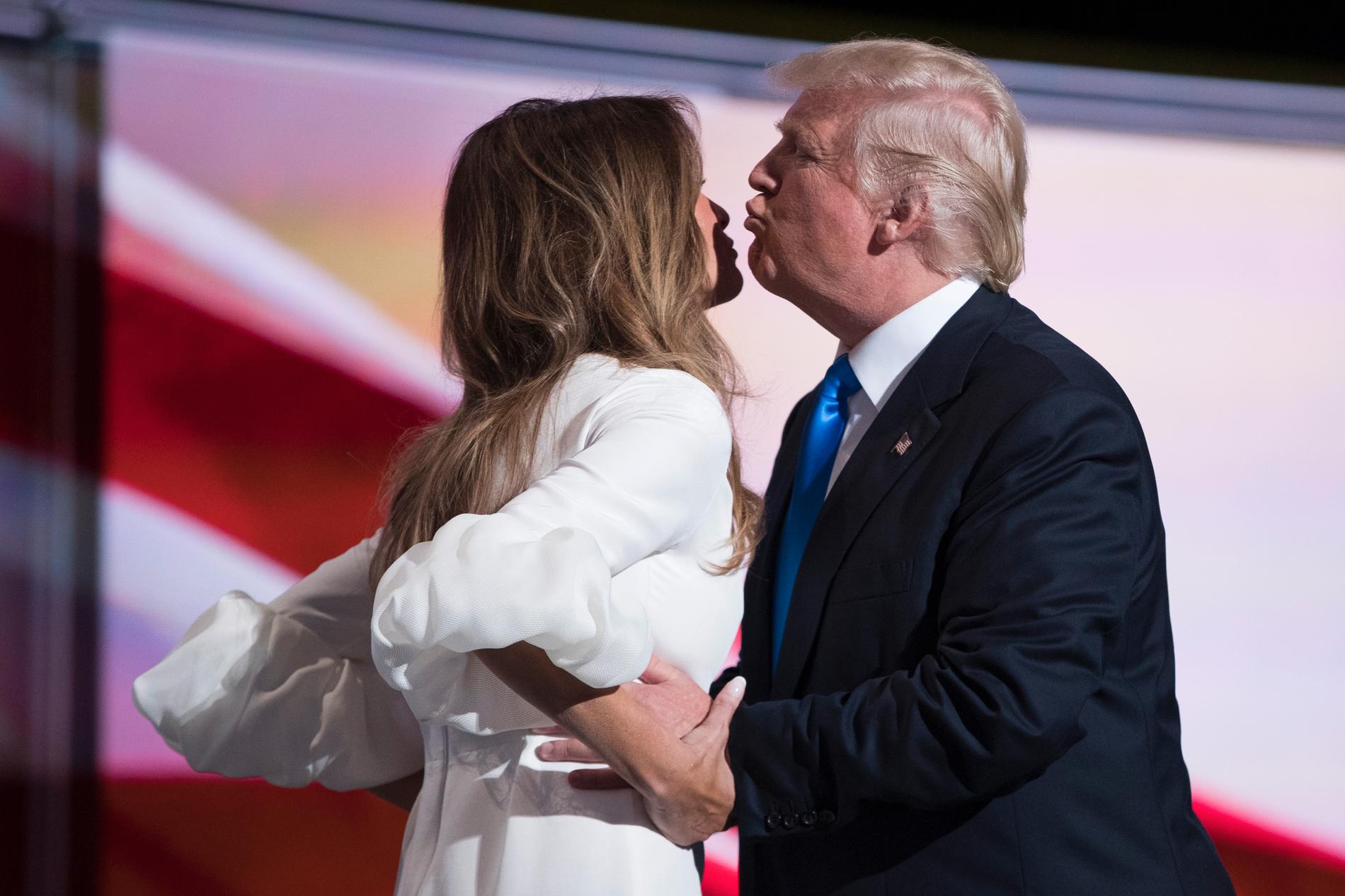 Donald Trump och hans fru Melania Trump.
