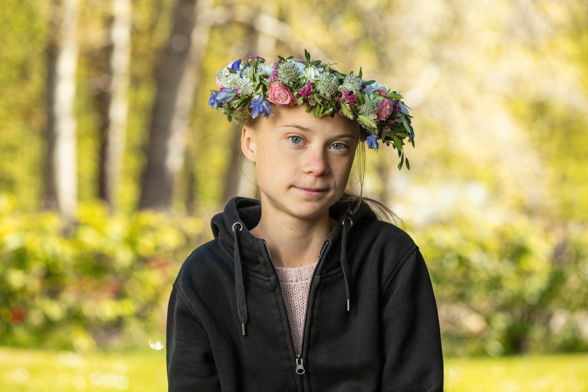 Greta Thunberg inleder årets "Sommar i P1" den 20 juni. Det svåraste med programmet var att välja musik, berättar hon. "Jag kan inte välja, jag har sådan beslutsångest, så det har jag fått lite hjälp med", säger hon. Pressbild.