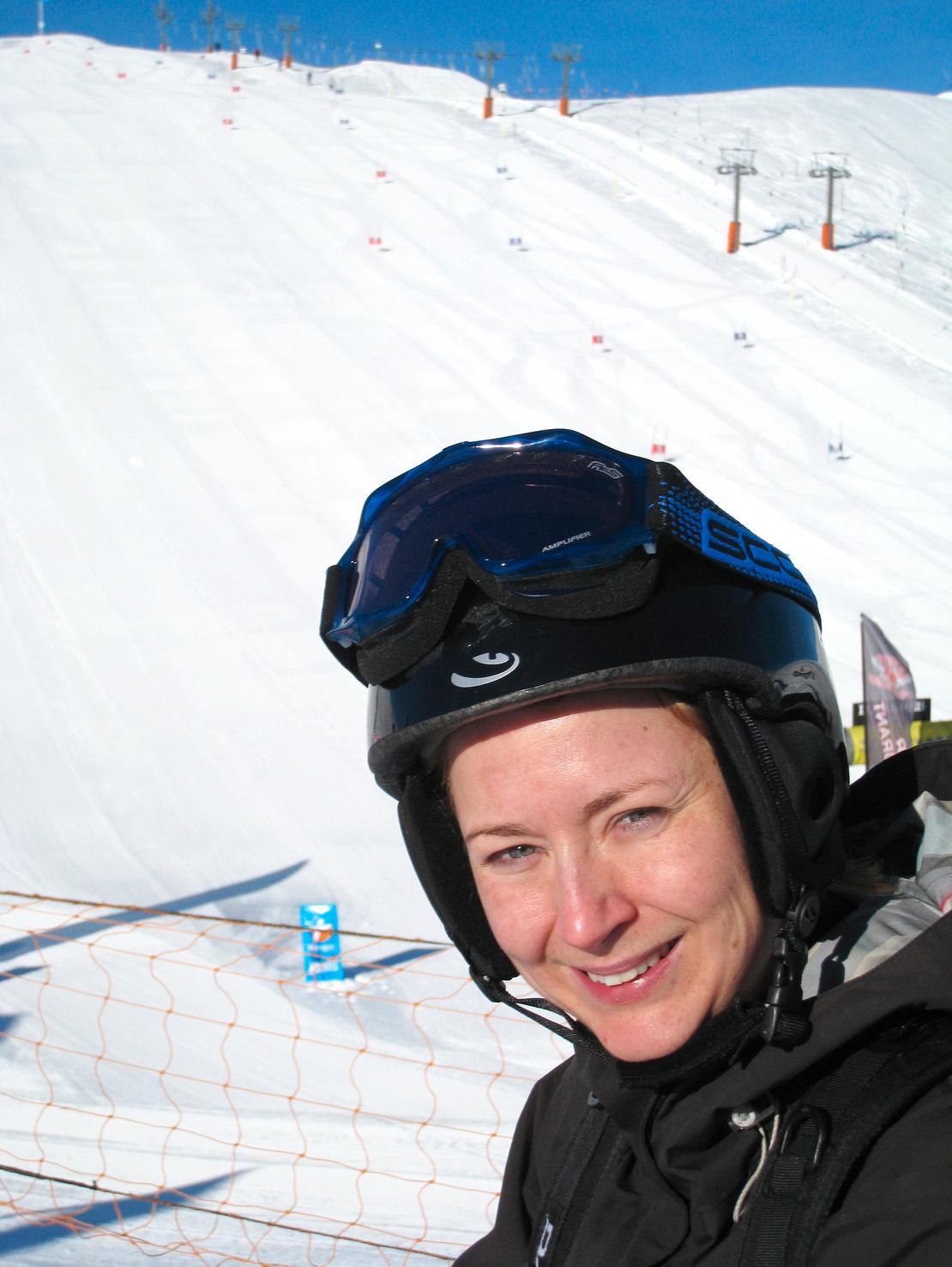 Cilla Beckeström gillar skidsystemet i Val d’Isère. ”Dessutom är offpisten lätttillgänglig”, säger hon.