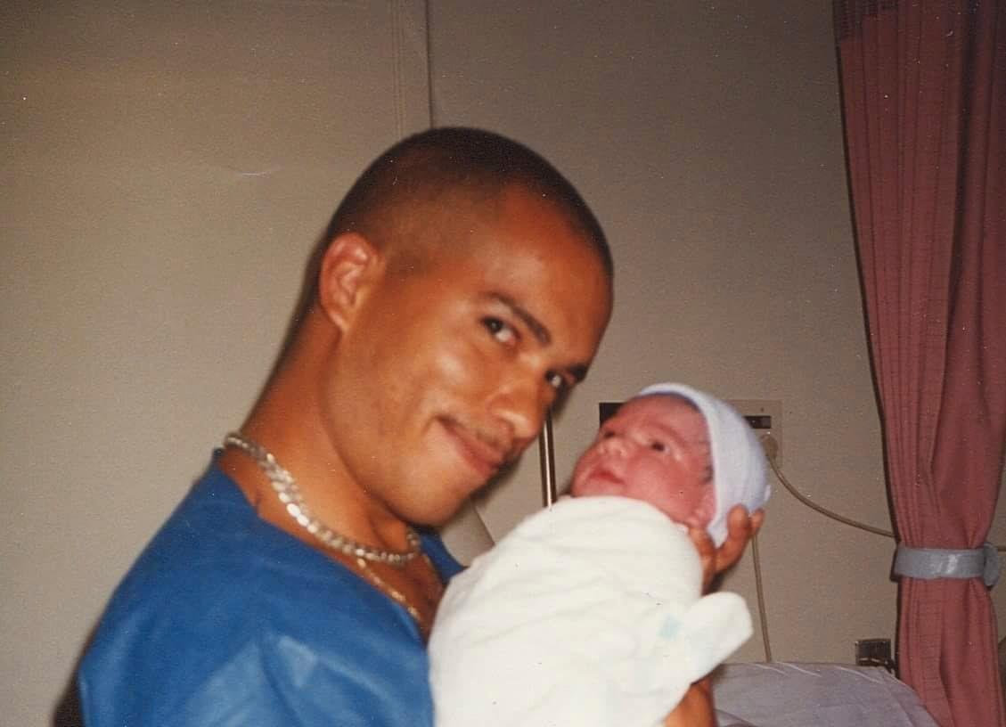  Pappa Noel med sin ”skyddsängel” den 11 september 2001.