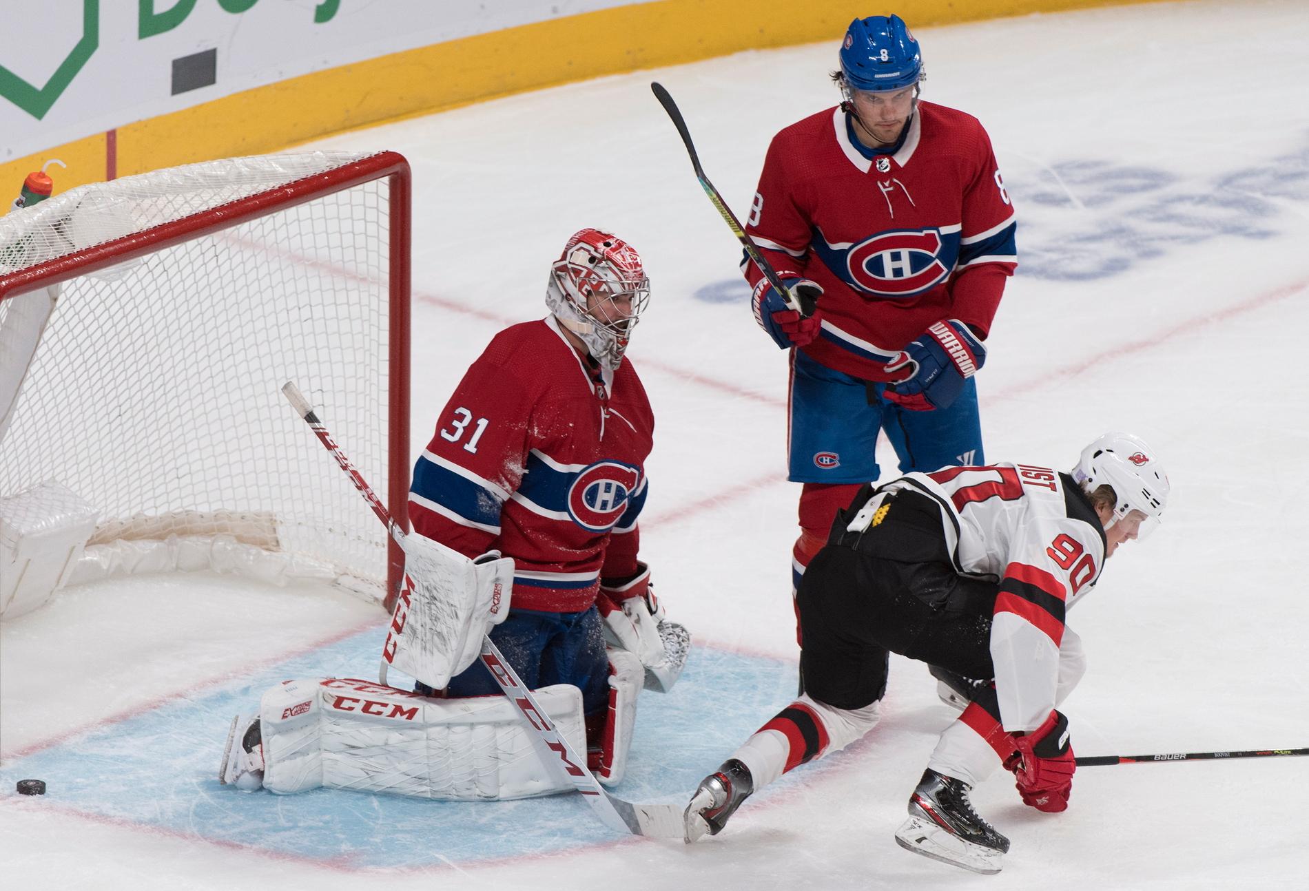 Jesper Boqvist gjorde sitt andra mål i NHL när hans New Jersey mötte Montréal.