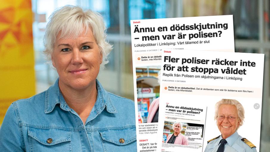 När jag är ute i Linköping är det tydligt att människor önskar att det fanns fler lokala polisstationer och fler poliser, särskilt i utsatta områden. Jag är kritisk till hur polisledningen fördelar sina resurser. Slutreplik från Kristina Edlund.
