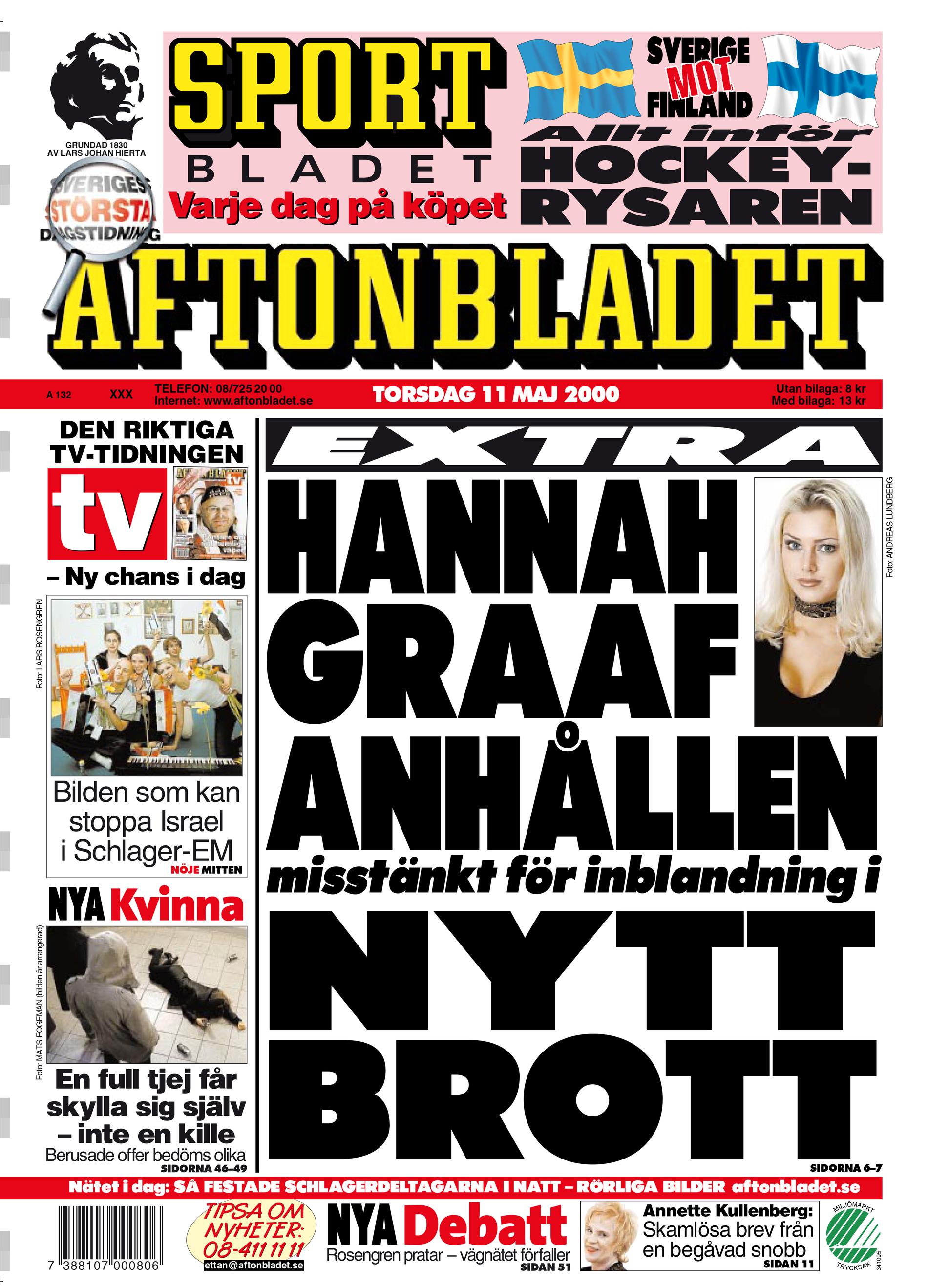 Aftonbladet torsdag 11 maj 2000