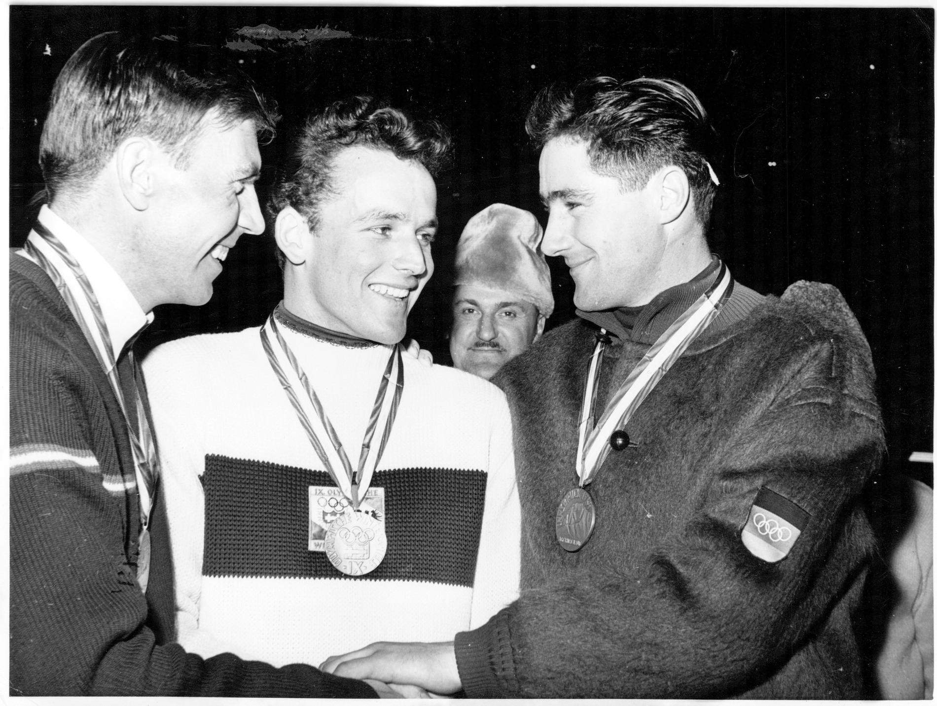 Egon Zimmermann tog OS-guld i Innsbruck 1964.