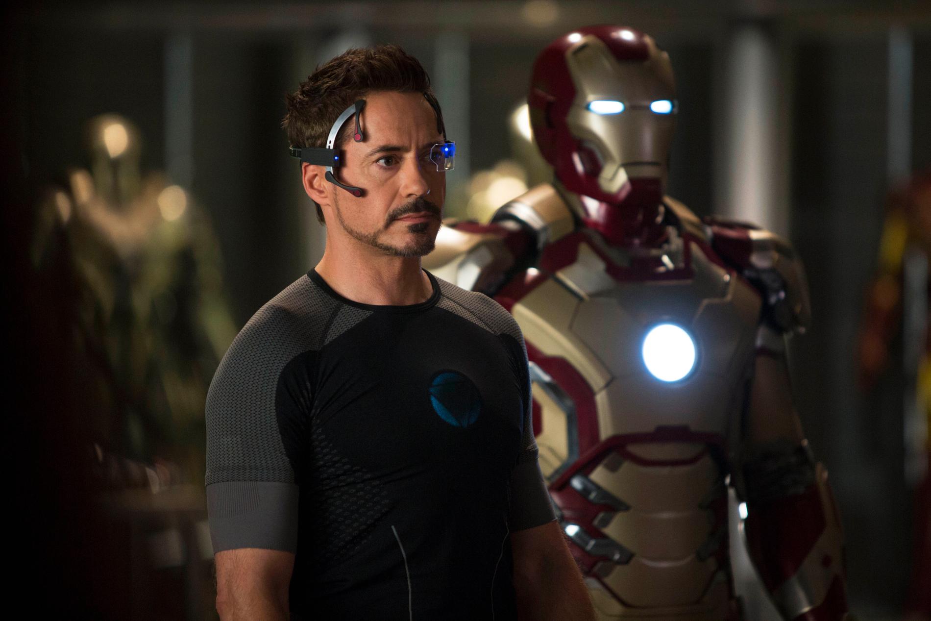 Robert Downey JR. i ”Iron man”.