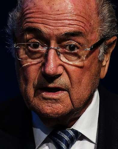 Sepp Blatter, ­avgående Fifa-president.