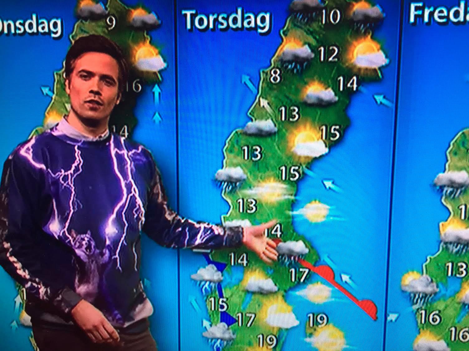 Meteorologen Nils Holmqvist har slagit till igen.
