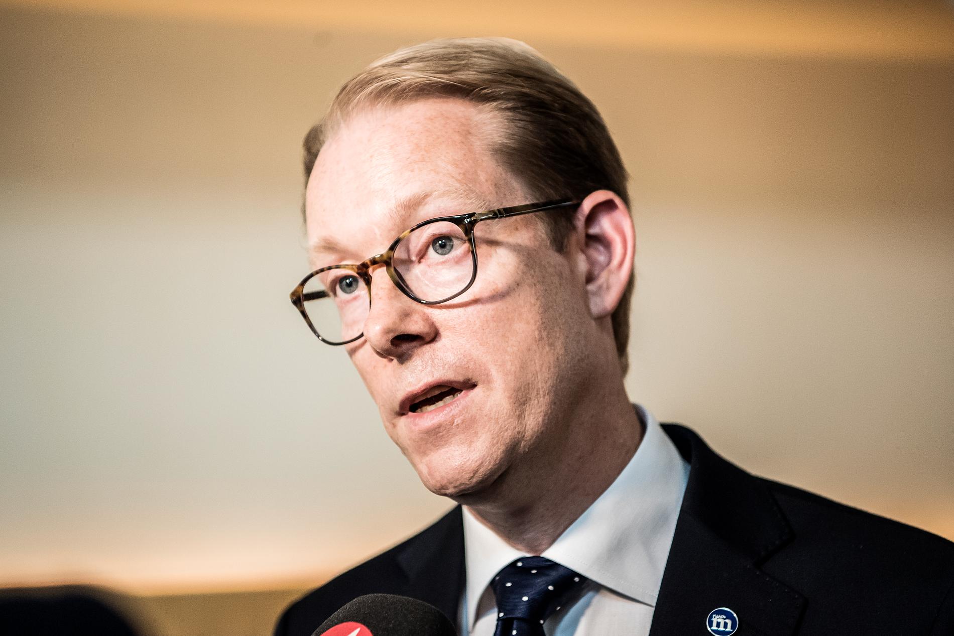 Tobias Billström, Moderaternas gruppledare i riksdagen.