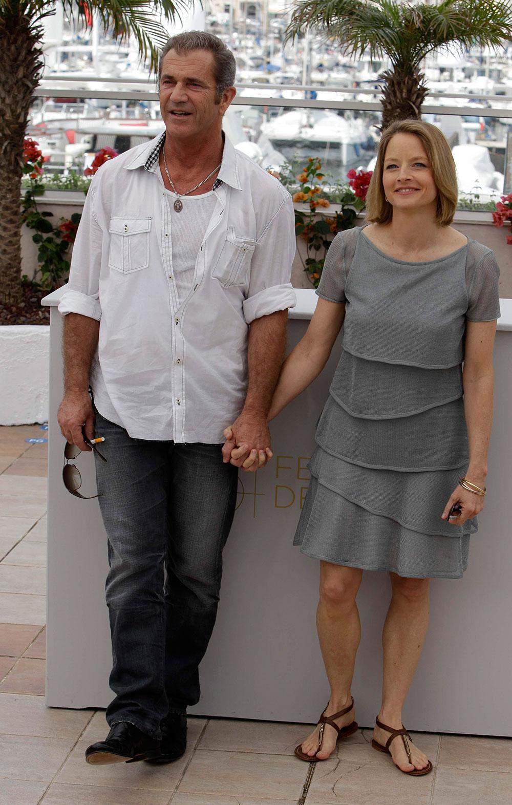Mel Gibson och Jodie Foster i Cannes 2011.