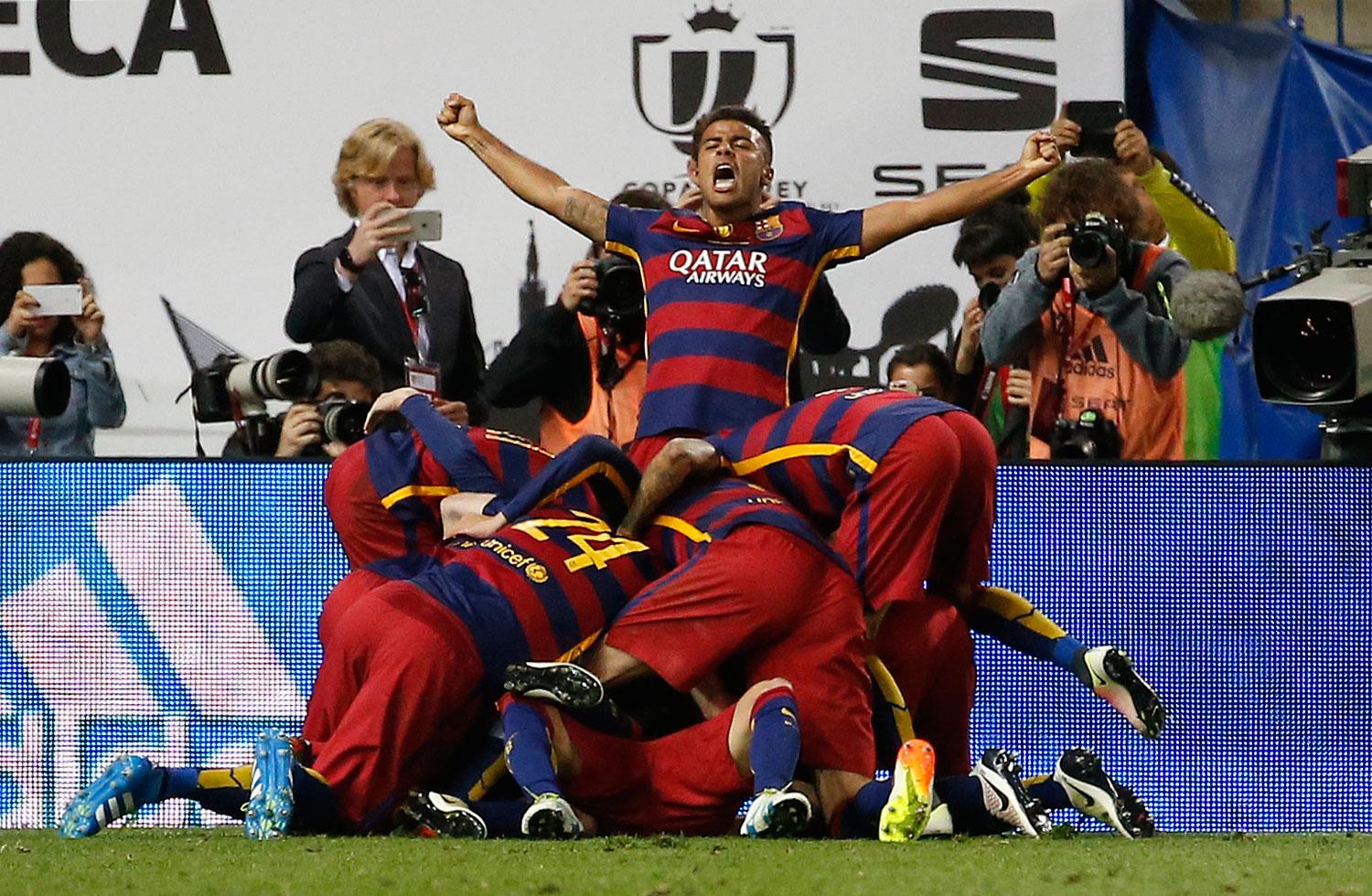 Barcelona avgjorde cupfinalen i förlängningen.