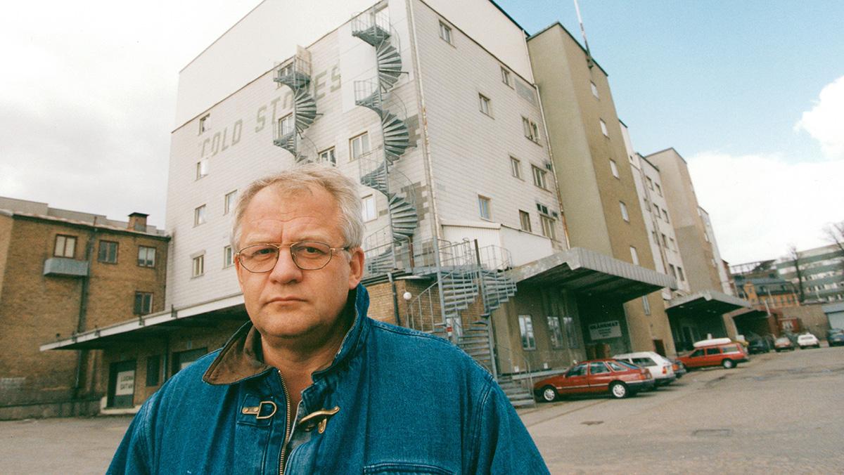 Anders Carlberg framför Fryshuset 1995.