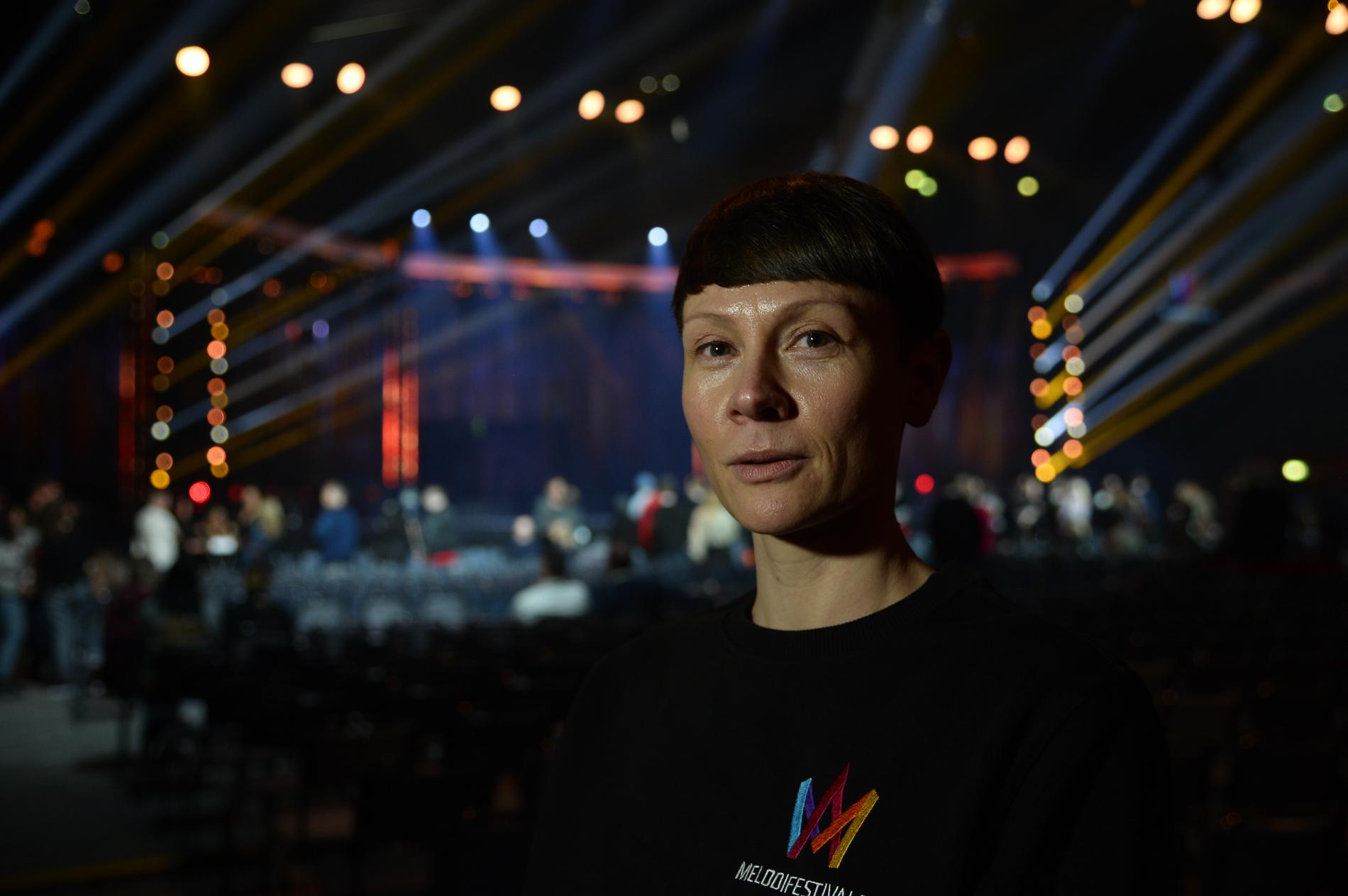 Karin Gunnarsson, tävlingsproducent för Melodifestivalen