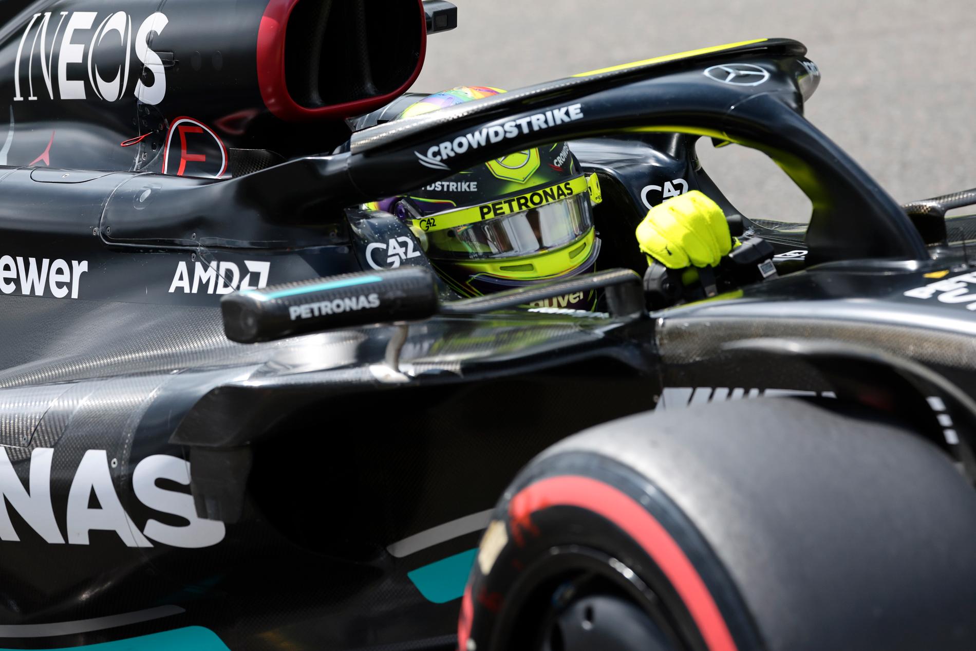 Lewis Hamilton var Mercedes bäste förare 2023.