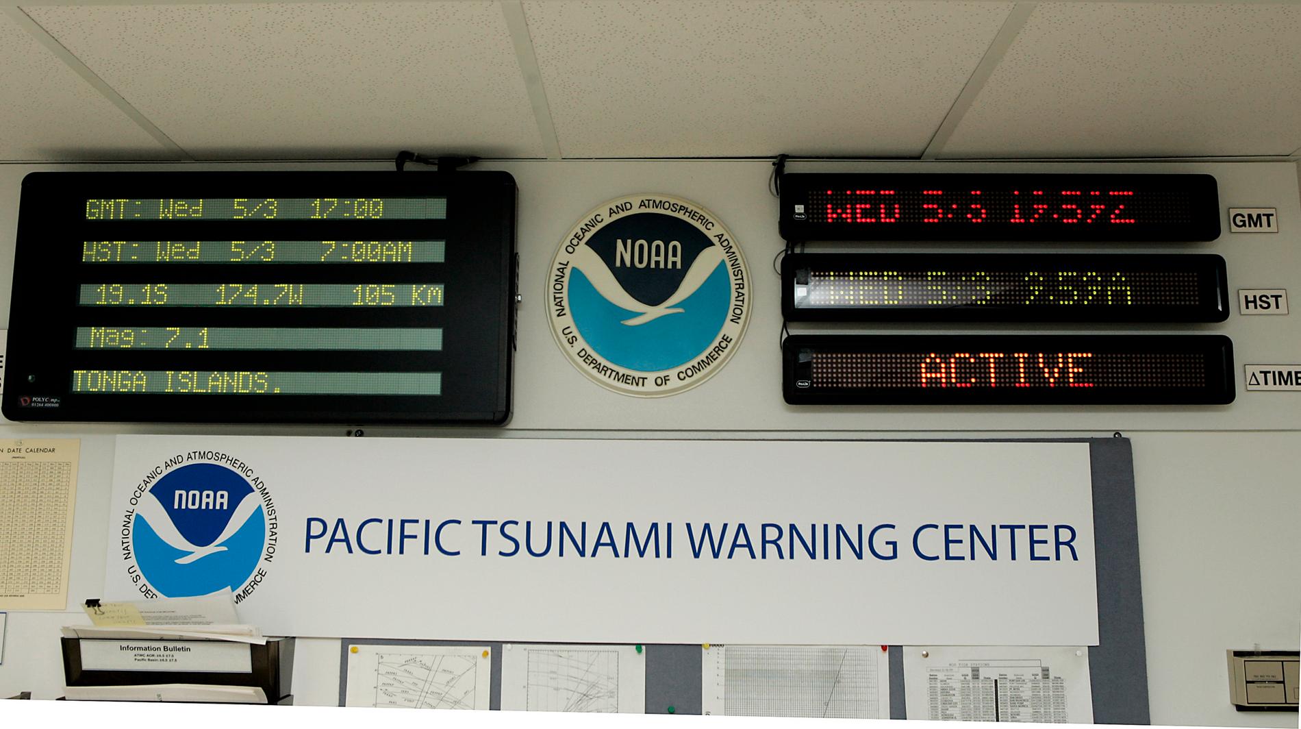 Enligt USA:s tsunamiövervakare väntas inga stora vågor efter skalvet. Arkivbild.
