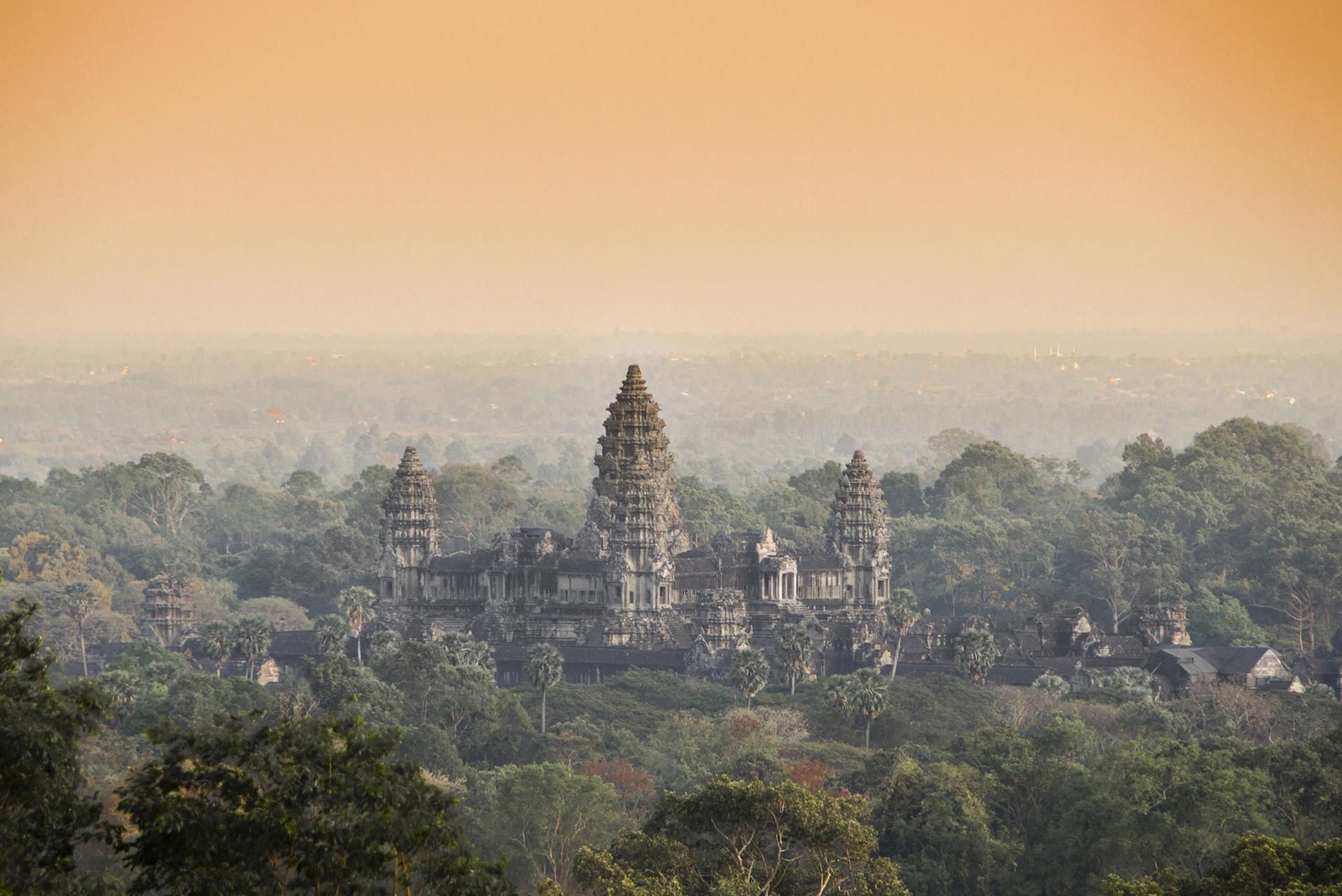 3. Angkor Wat i Siem Reap, Kambodja.