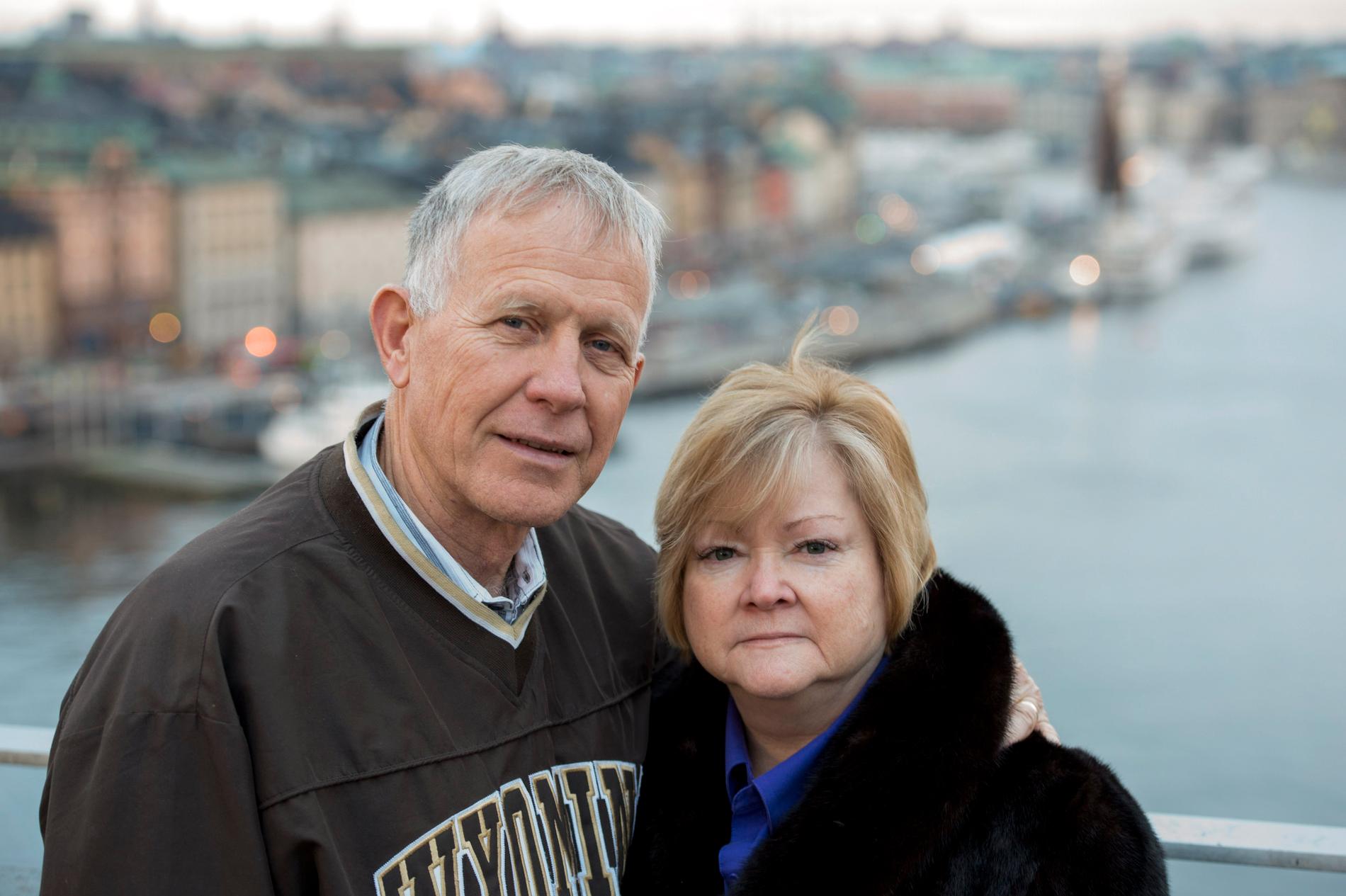 Dennis och Judy Shepard vid ett besök i Stockholm för fem år sedan. Arkivbild.
