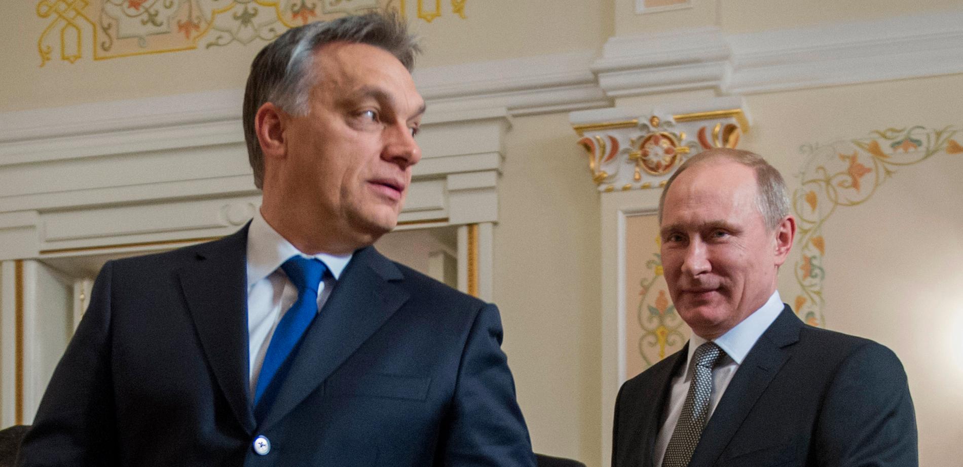Viktor Orban och Vladimir Putin