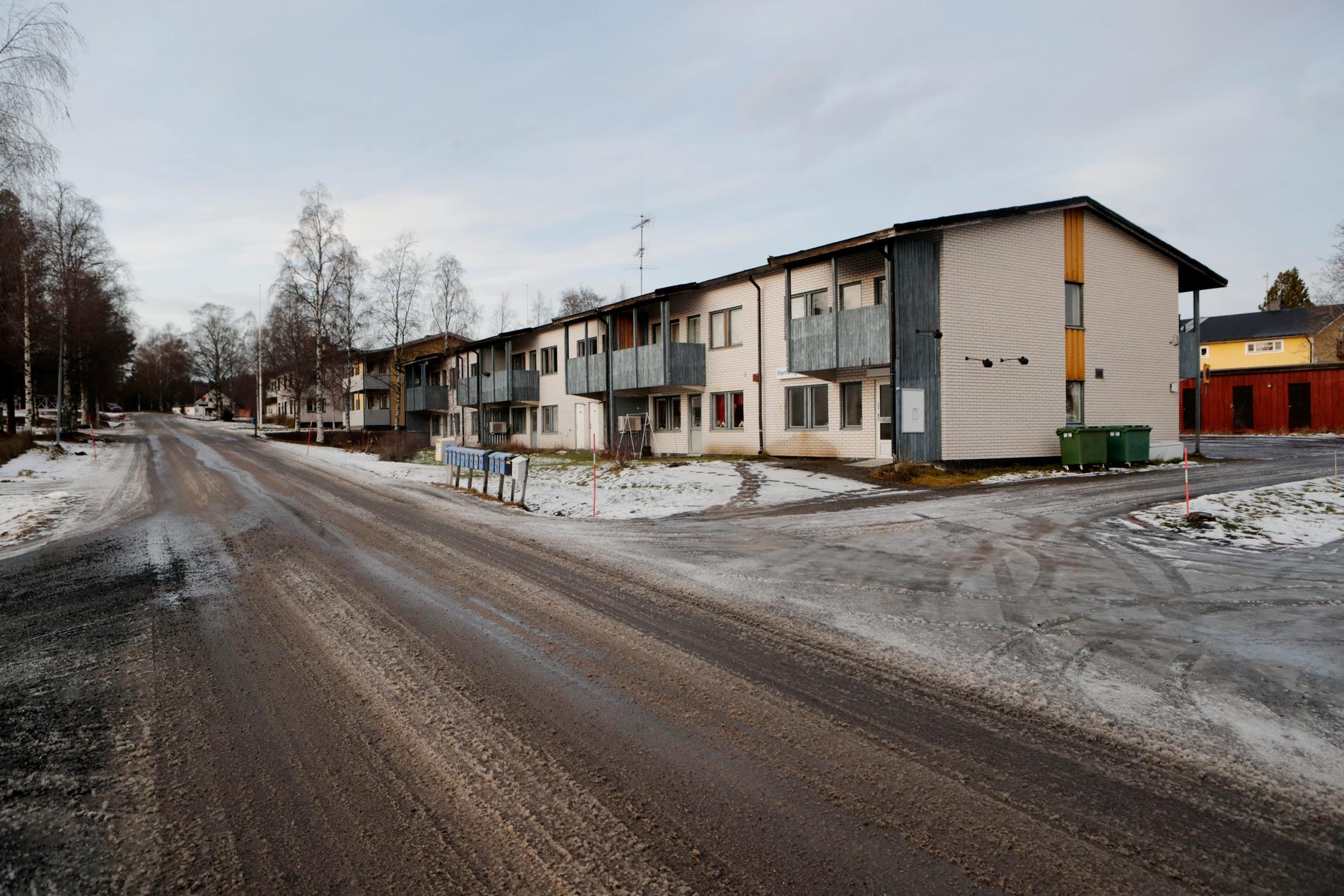 Samhället Herrskog utanför Kramfors. En av de kommuner som tagit emot personer som hänvisats från större kommuner.