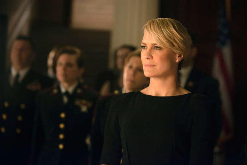 Claire Underwood (Robin Wright), ”House of cards”.