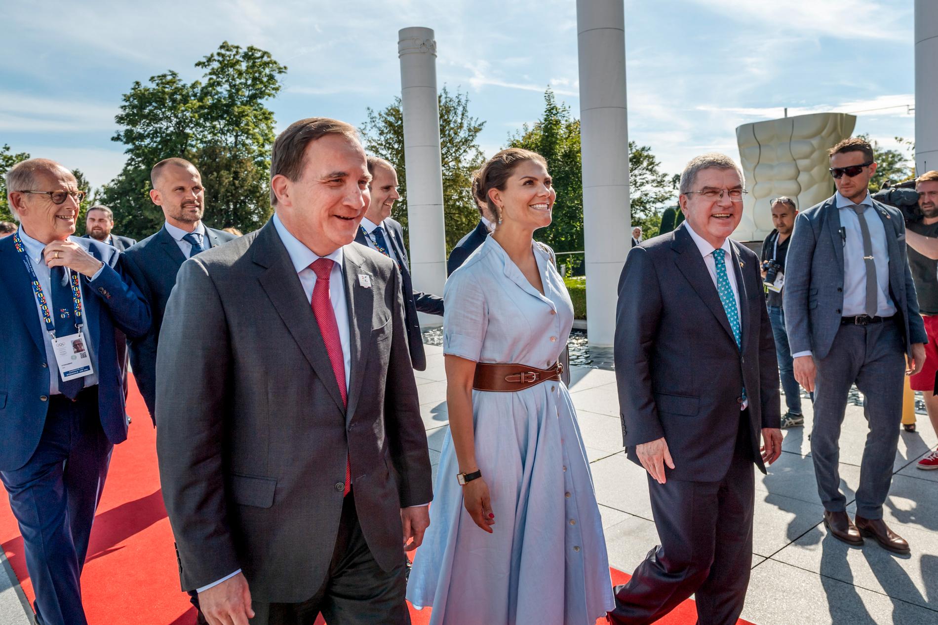 Statsminister Stefan Löfven och kronprinsessan Victoria är på plats i Lausanne inför OS-omröstningen.