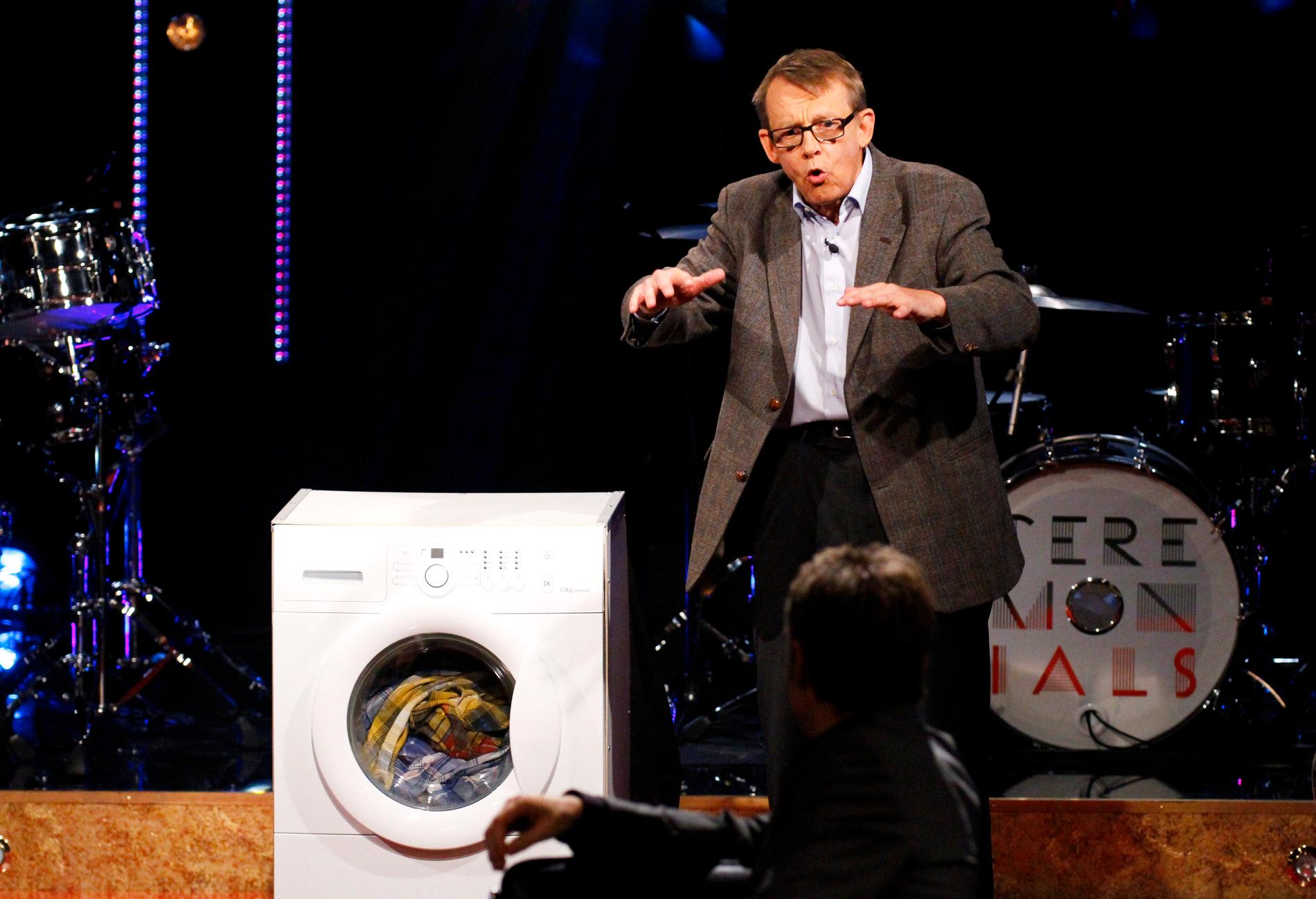 Hans Rosling i ”Skavlan” 2011. I programmet pratade han bland annat om tvättmaskiner och norsk olja.