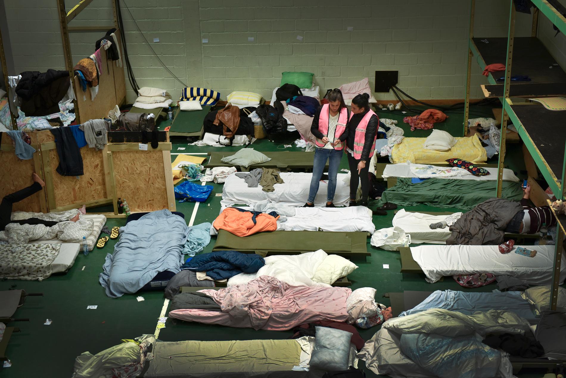 September 2015: En klubblokal i Nacka förvandlas till ett transitboende för flyktingar. Arkivbild