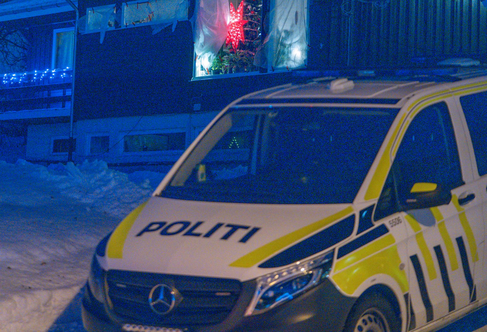 Polis på plats i Nordnorge. 