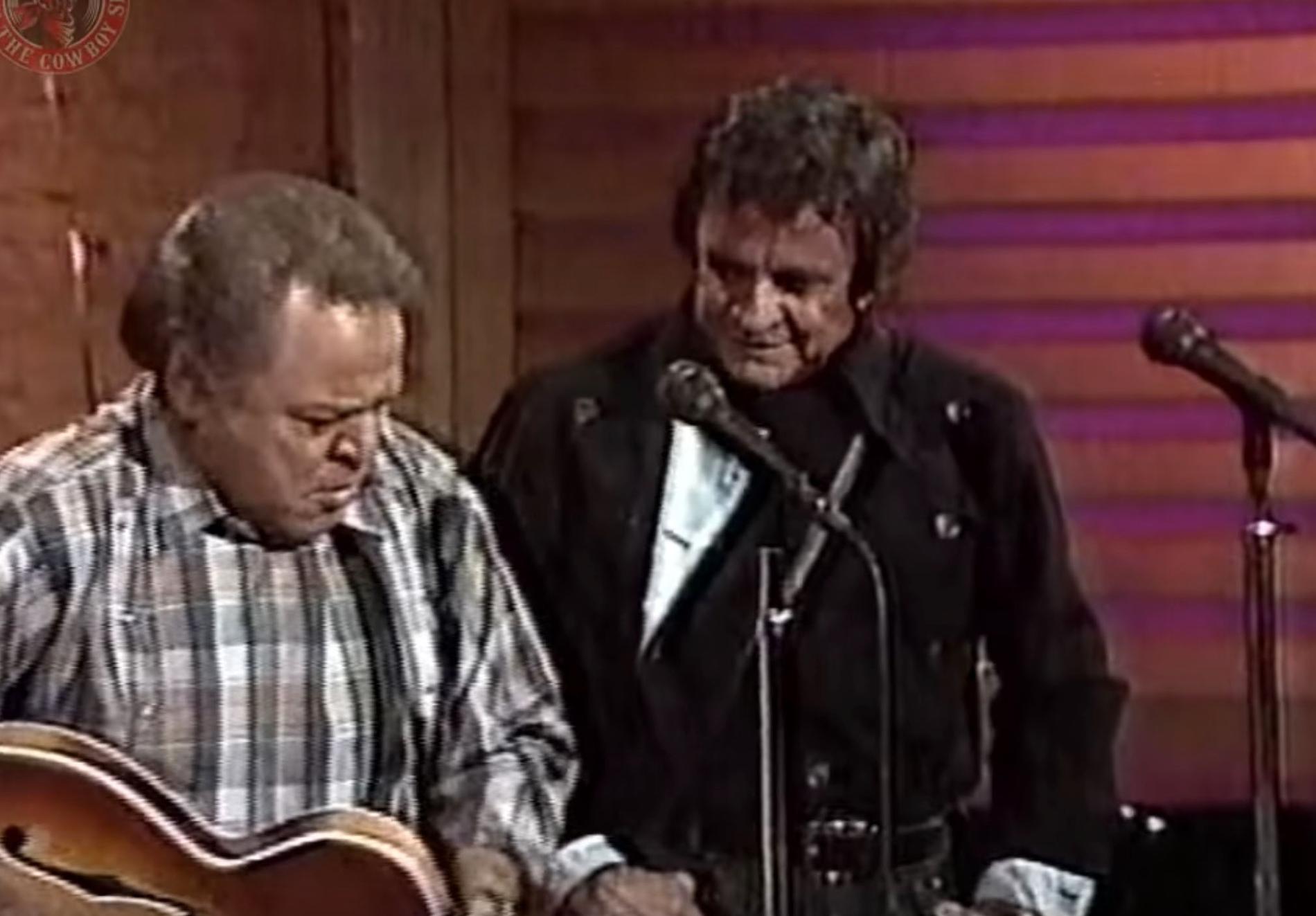 Roy Clark och Johnny Cash.