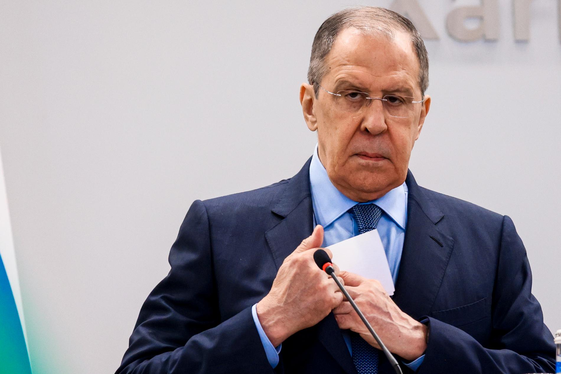 Rysslands utrikesminister Sergej Lavrov har stått för en rad skarpa uttalande den senaste tiden.