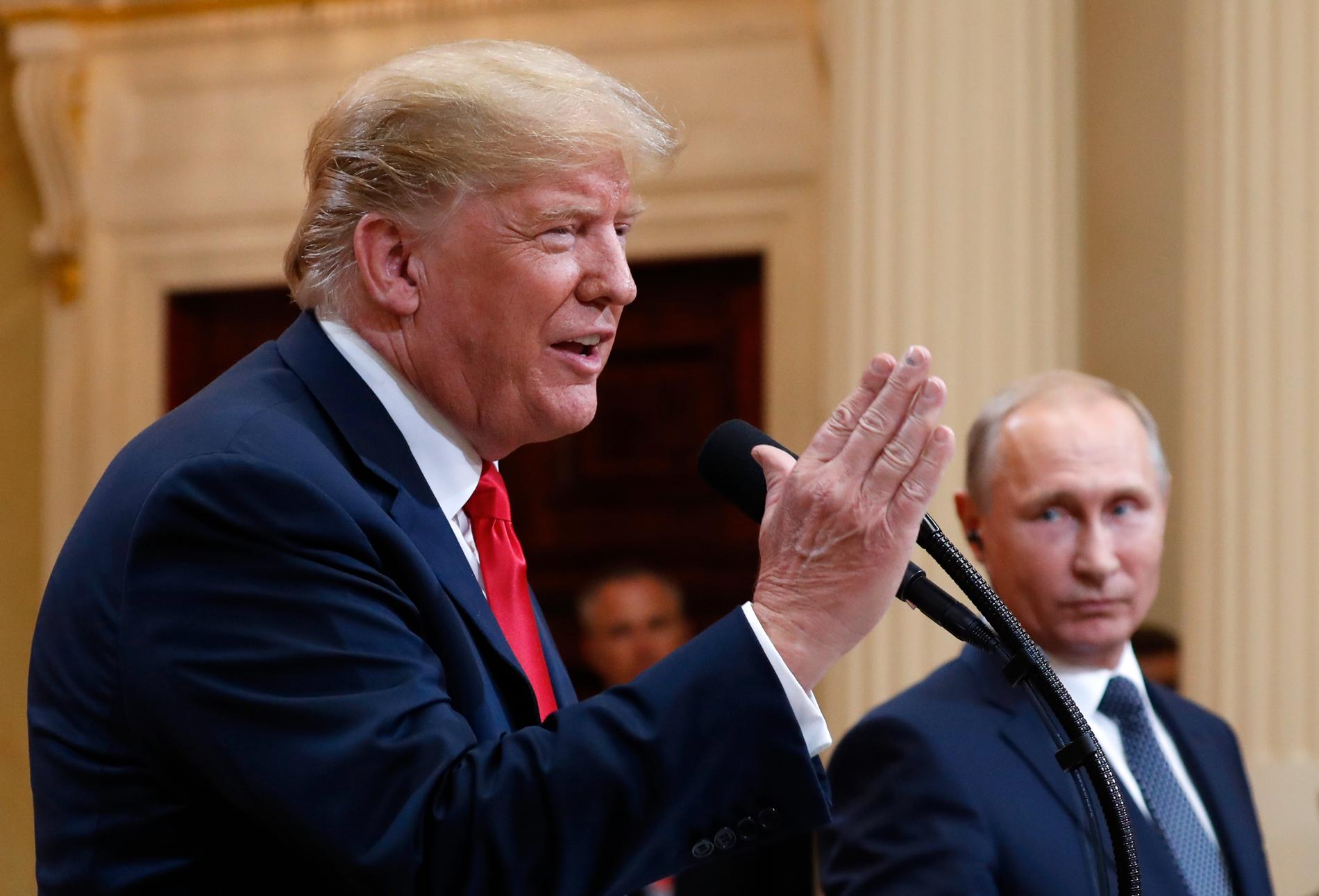 USA:s president Donald Trump får hård kritik på hemmaplan för utebliven kritik mot sin ryske kollega Vladimir Putin.
