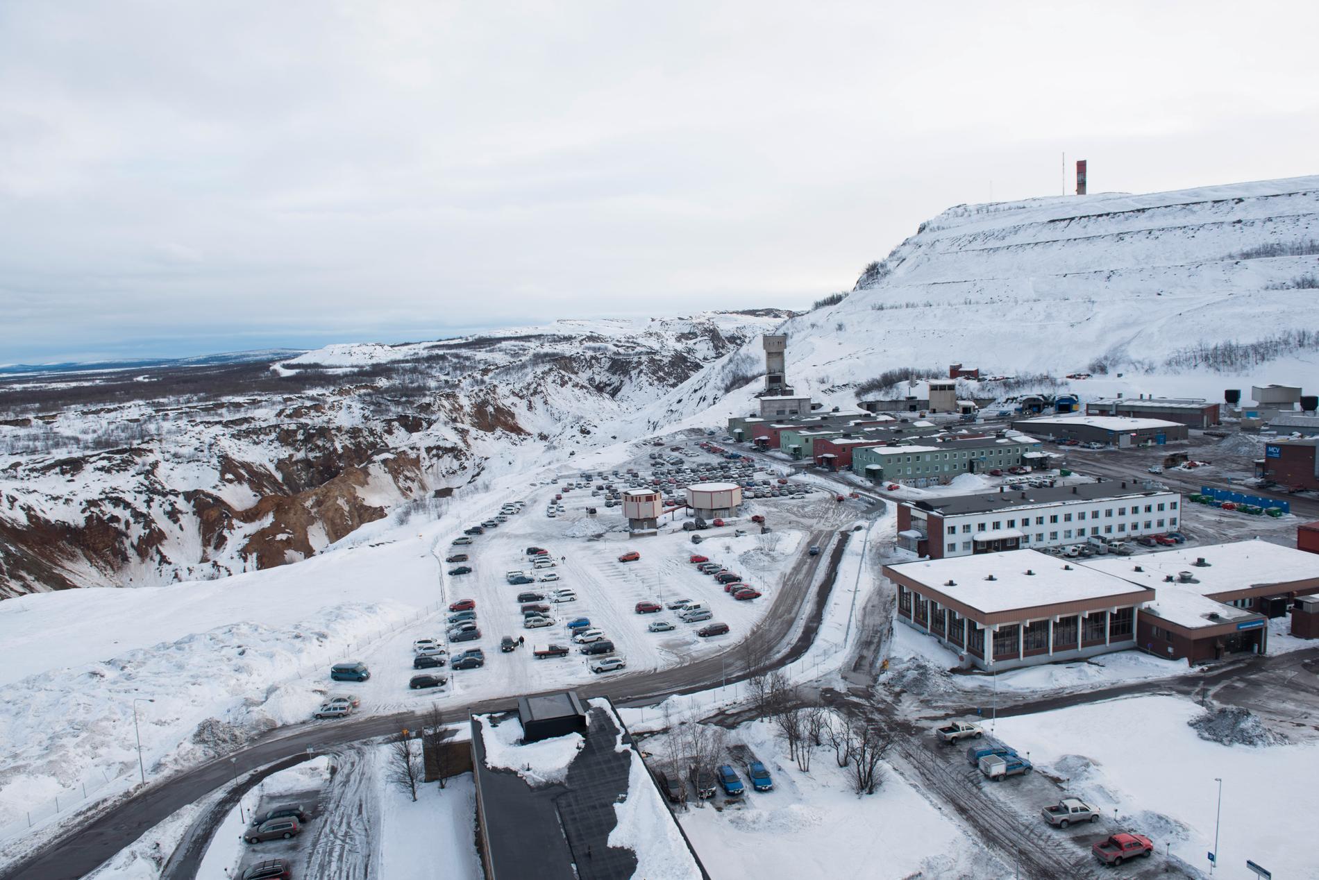 Delar av LKAB:s gruva i Kiruna. 