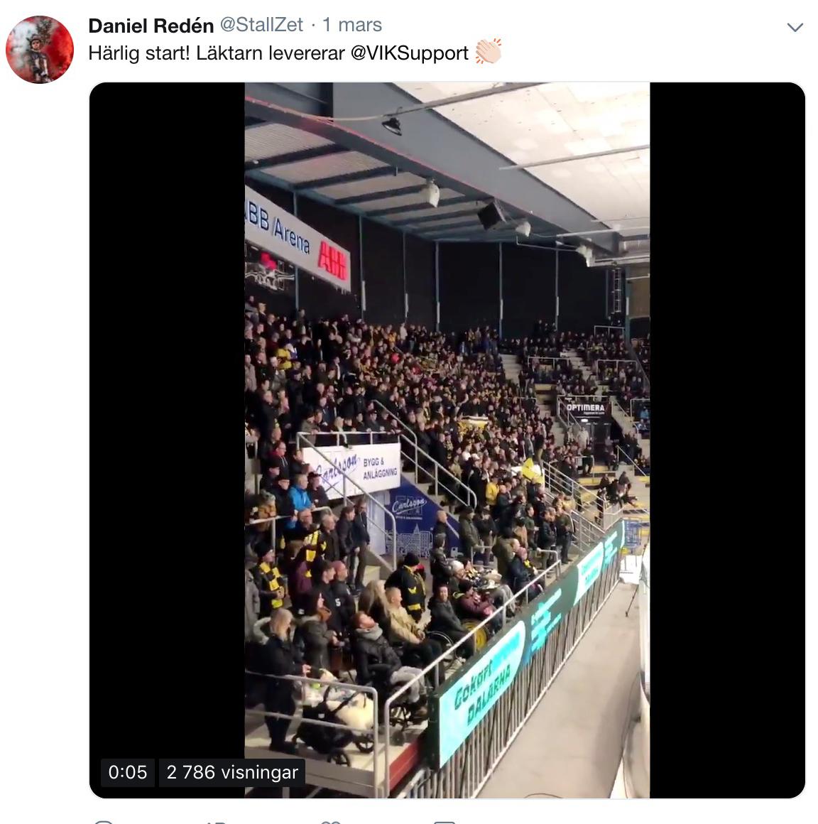 En av Daniel Redéns alla tweets den här säsongen om favoritlaget.